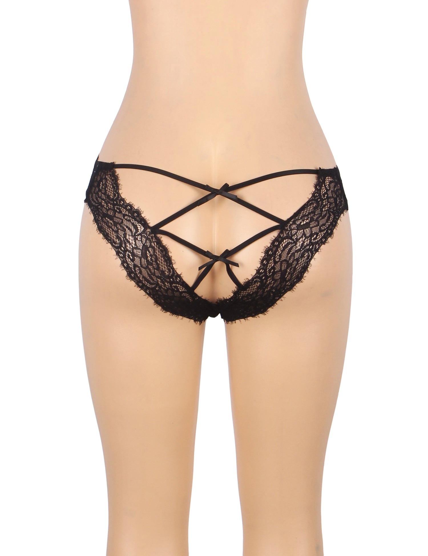 Velour & Co Women's Lace Knickers Black - Women's Underwear
