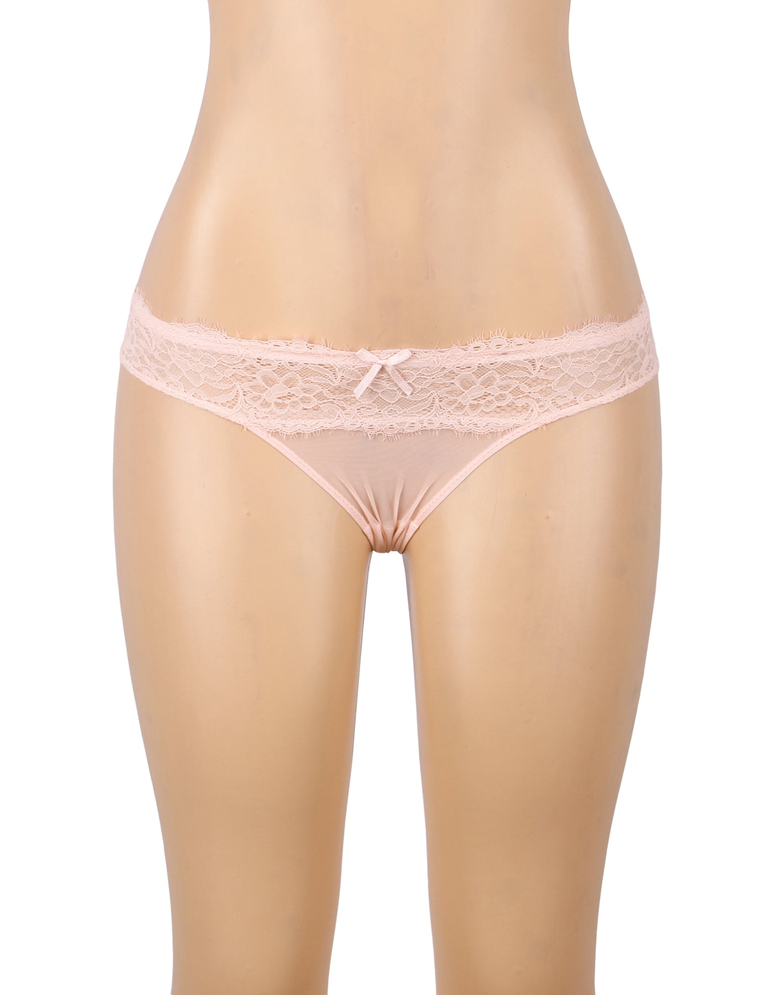 Velour & Co Women's Lace Knickers Pink - Women's Underwear