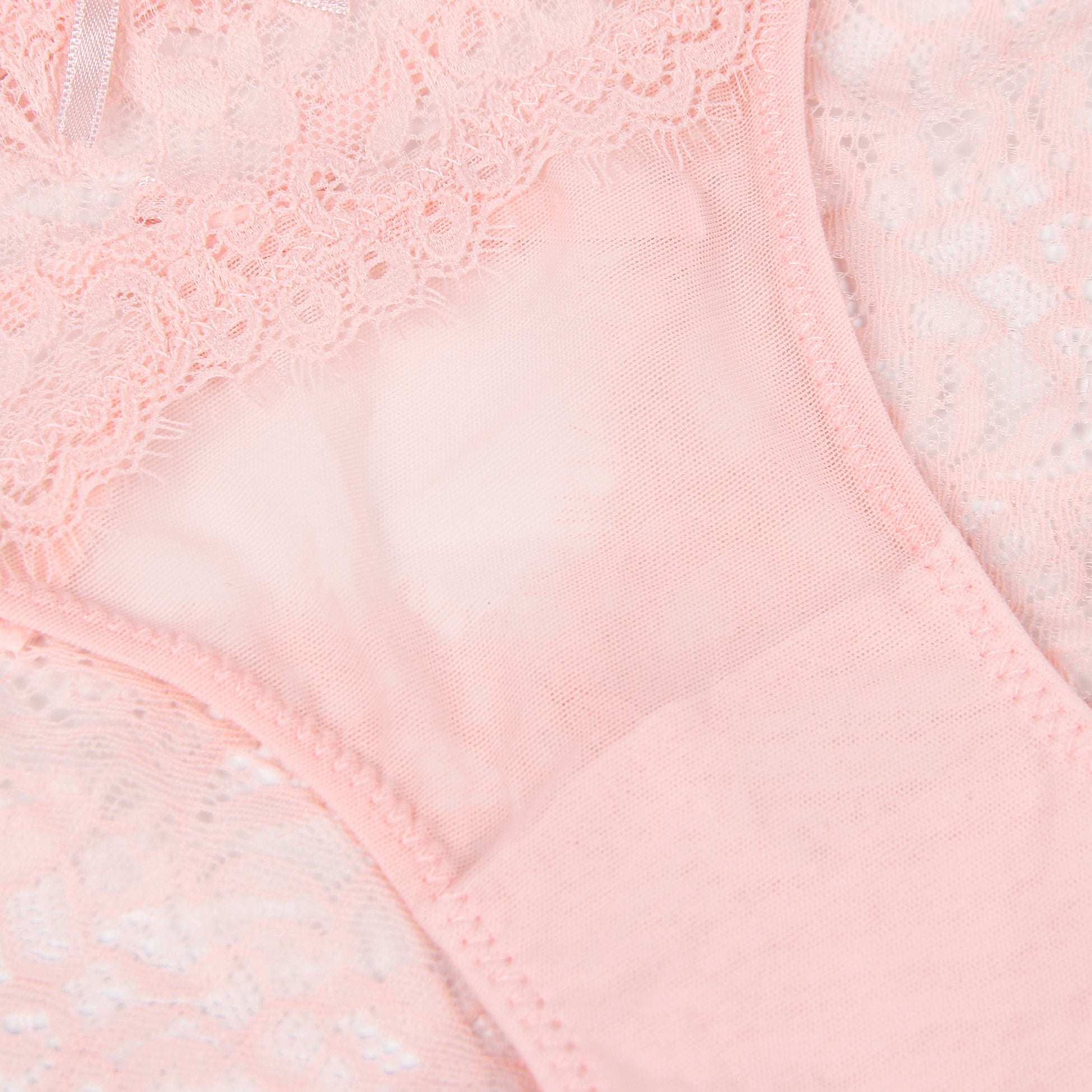 Velour & Co Women's Lace Knickers Pink - Women's Underwear