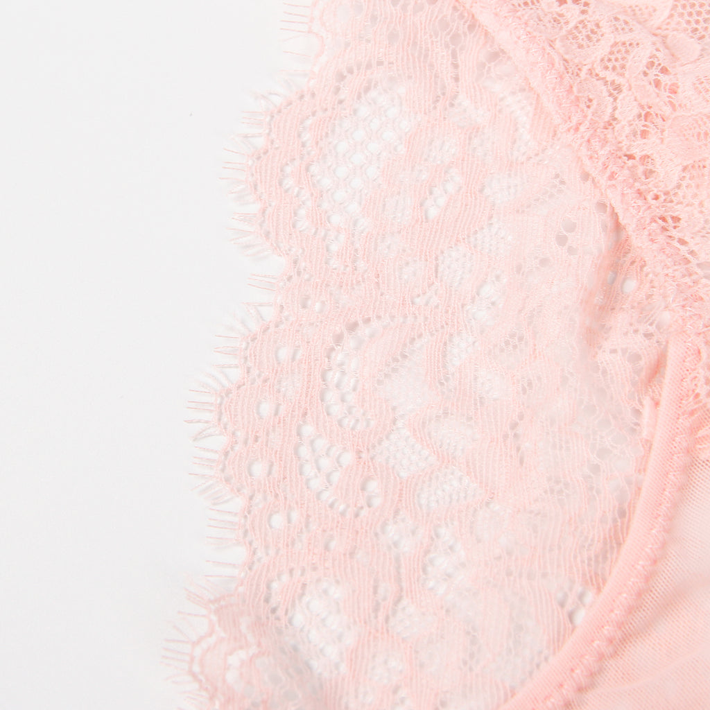 Velour & Co Women's Lace Knickers Pink - Women's Underwear