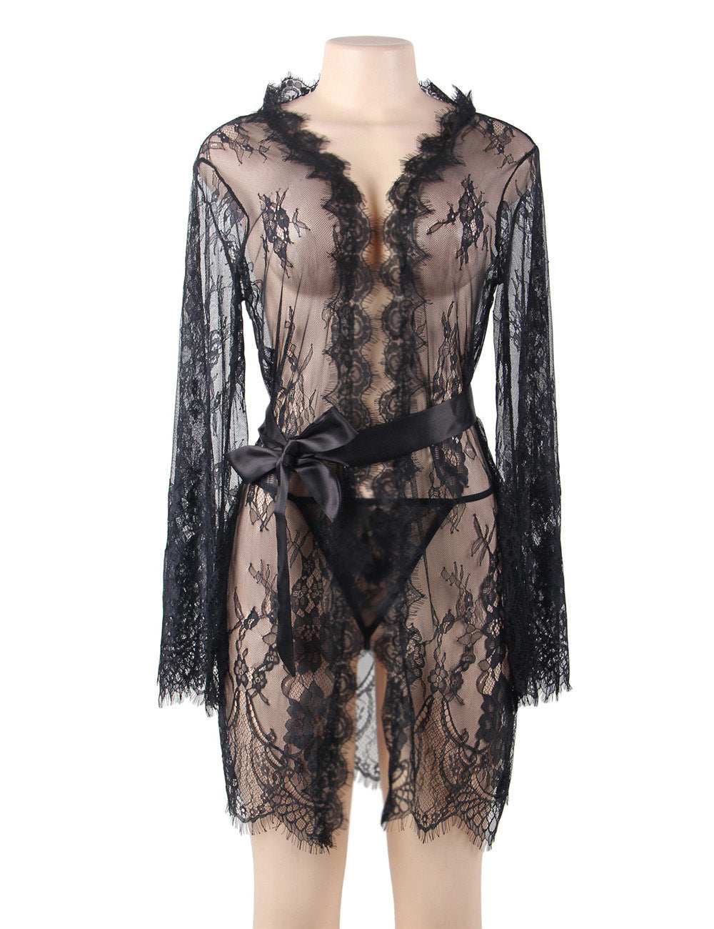 Velour & Co Women's Satin Dressing Gown - Women's Bathrobe