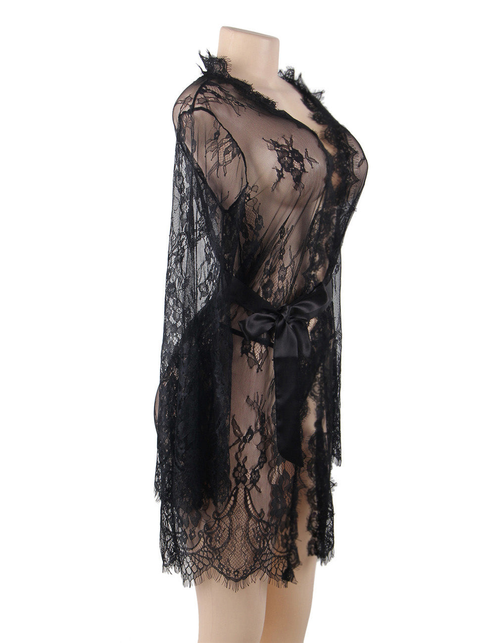 Velour & Co Women's Satin Dressing Gown - Women's Bathrobe