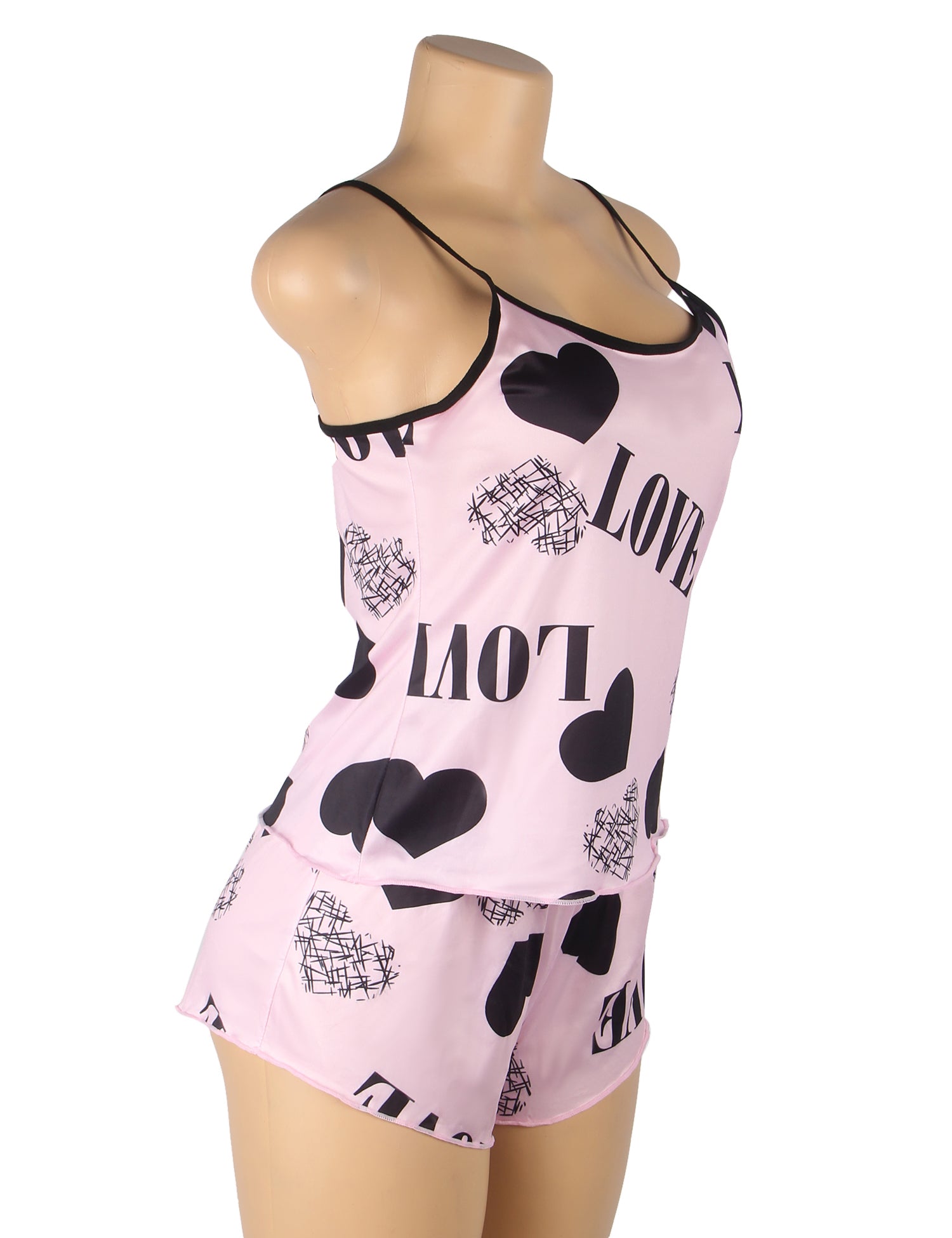 Velour & Co Women's Lace Babydoll Pink