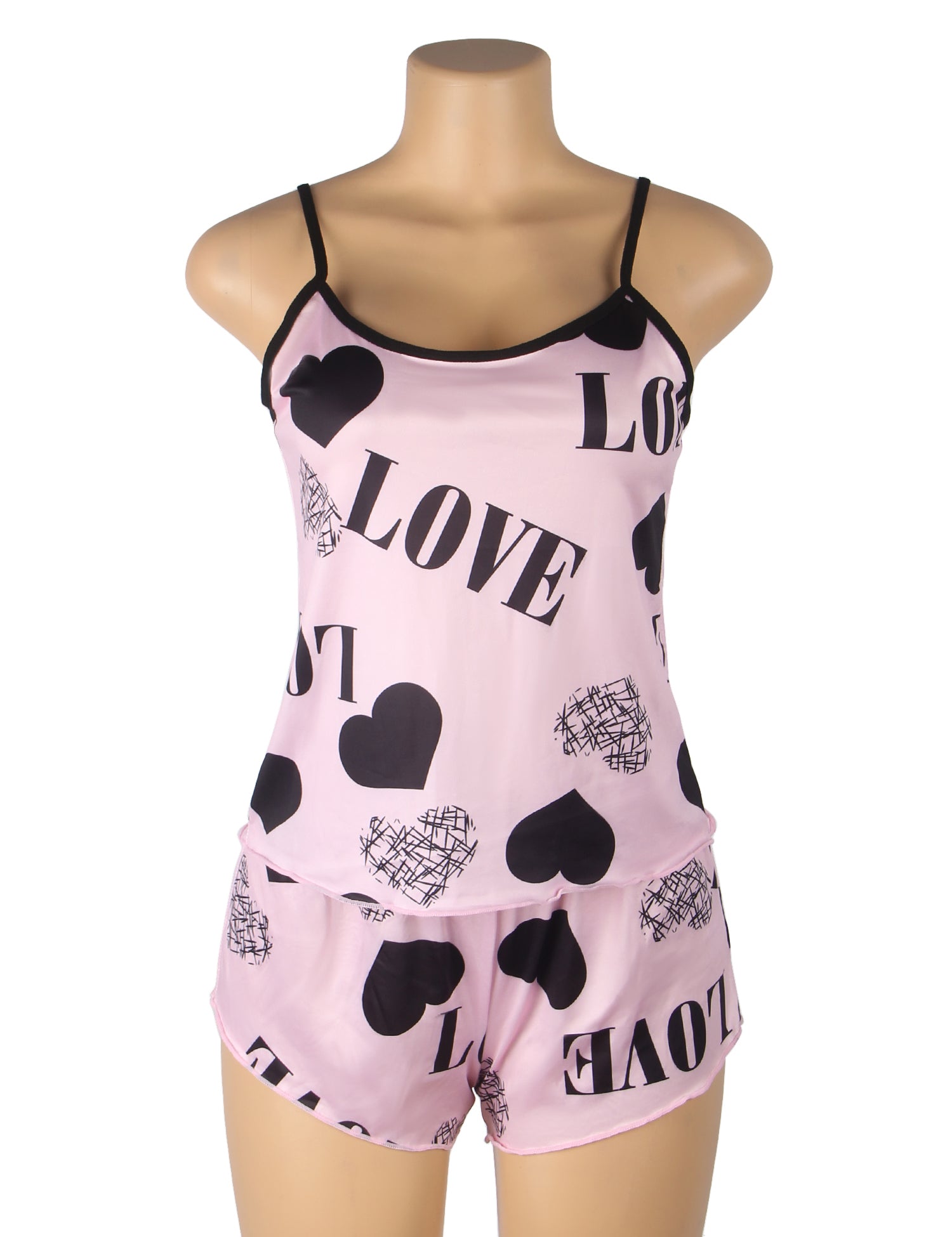 Velour & Co Women's Lace Babydoll Pink