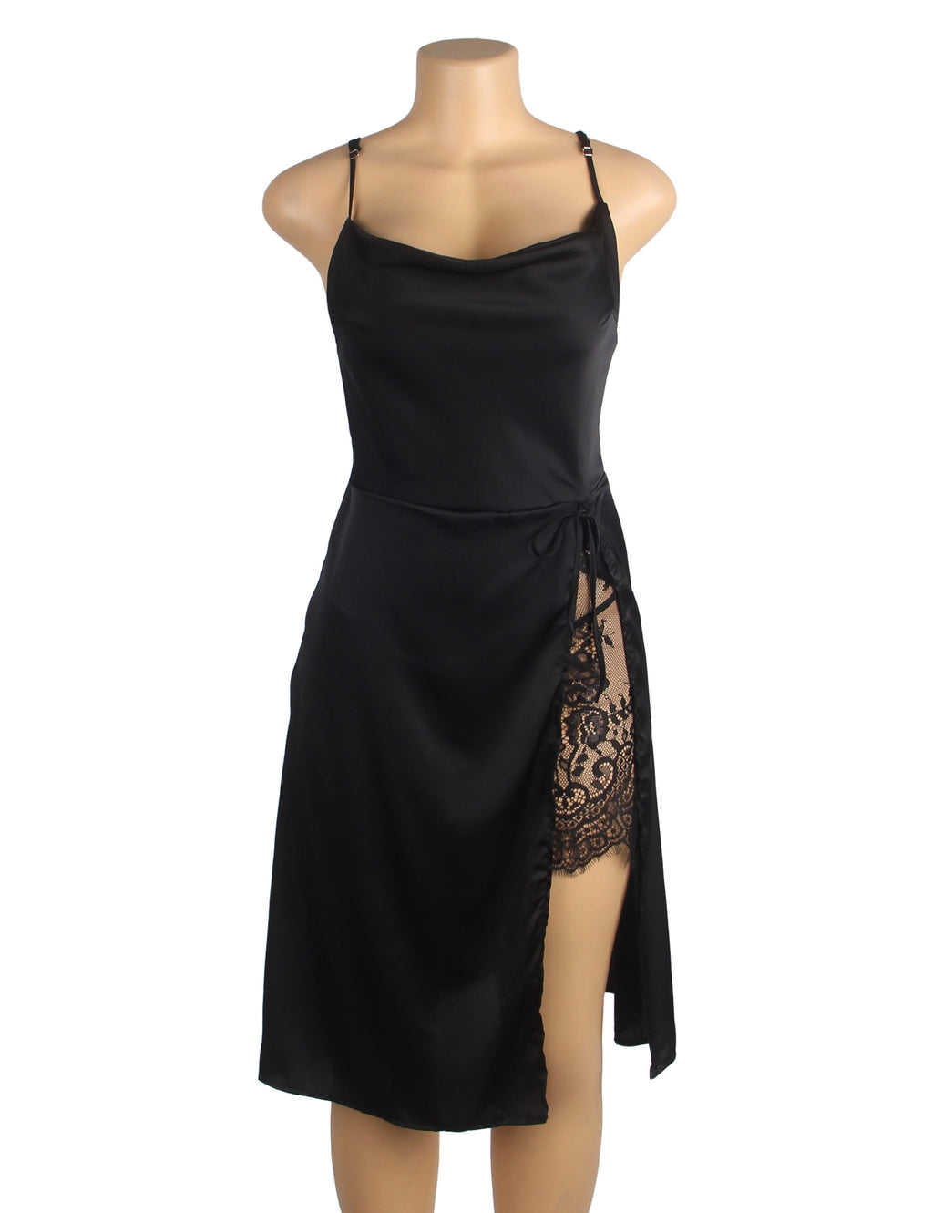 Velour & Co Women's Lace Nightdress Black - Women's Sleepwear