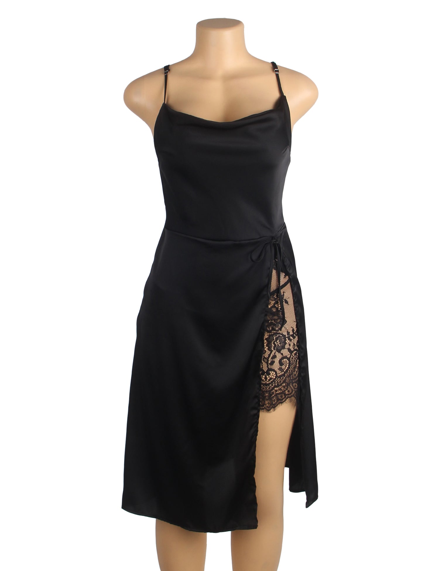 Velour & Co Women's Lace Nightdress Black - Women's Sleepwear