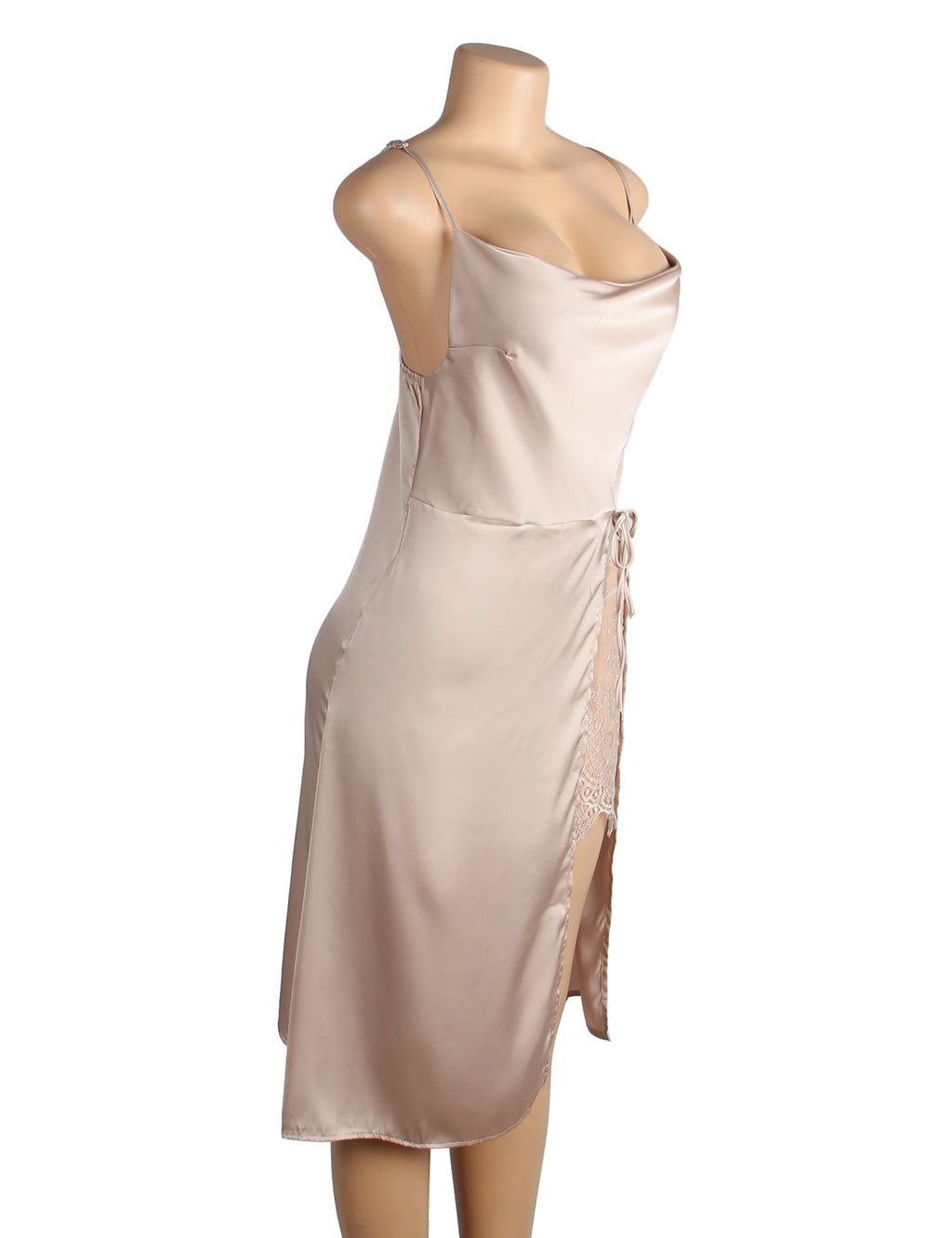 Velour & Co Women's Lace Nightdress Nude - Women's Sleepwear