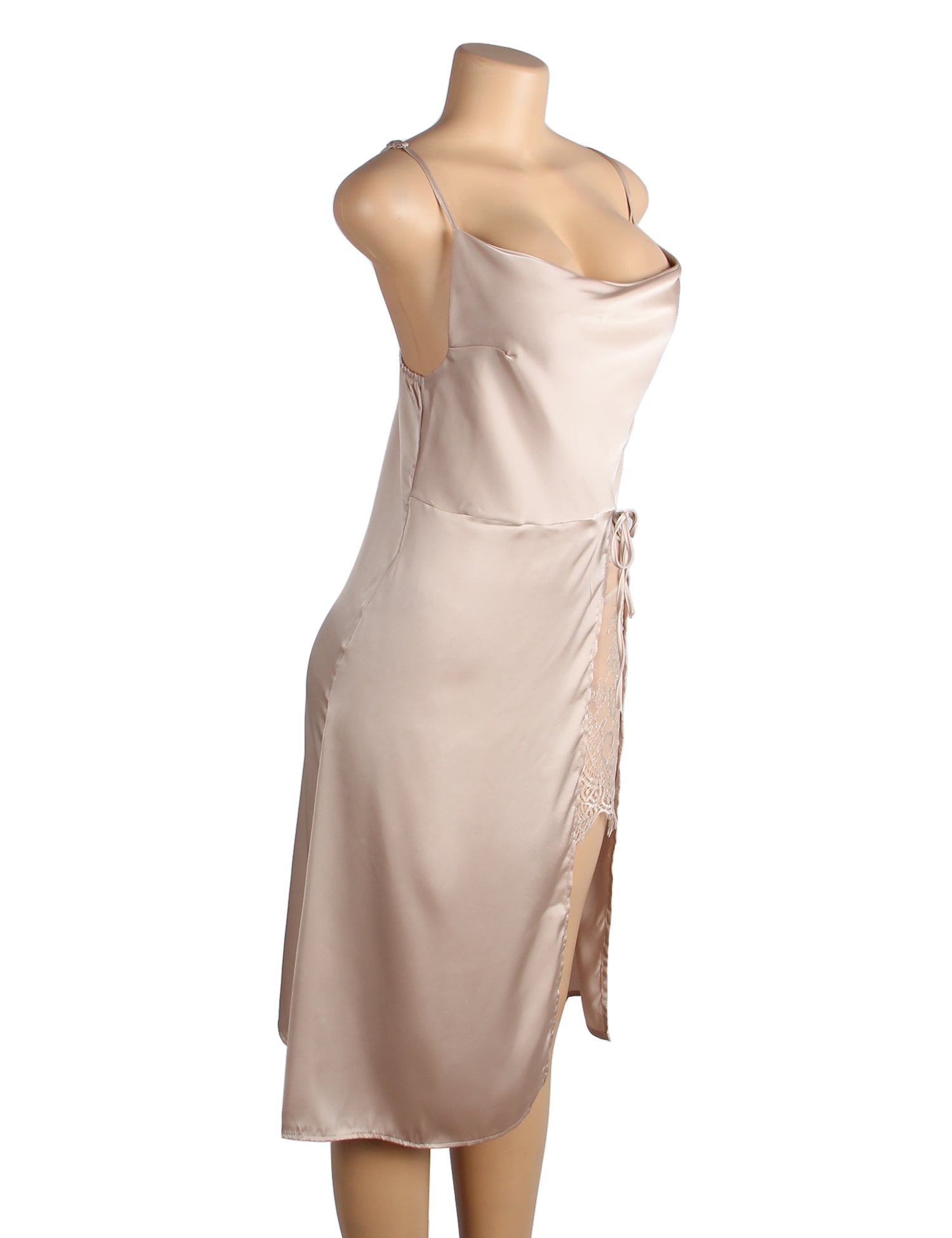 Velour & Co Women's Lace Nightdress Nude - Women's Sleepwear