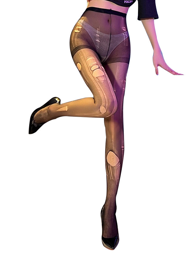 Velour & Co Women's Lace Stockings - Hold-Up Hosiery