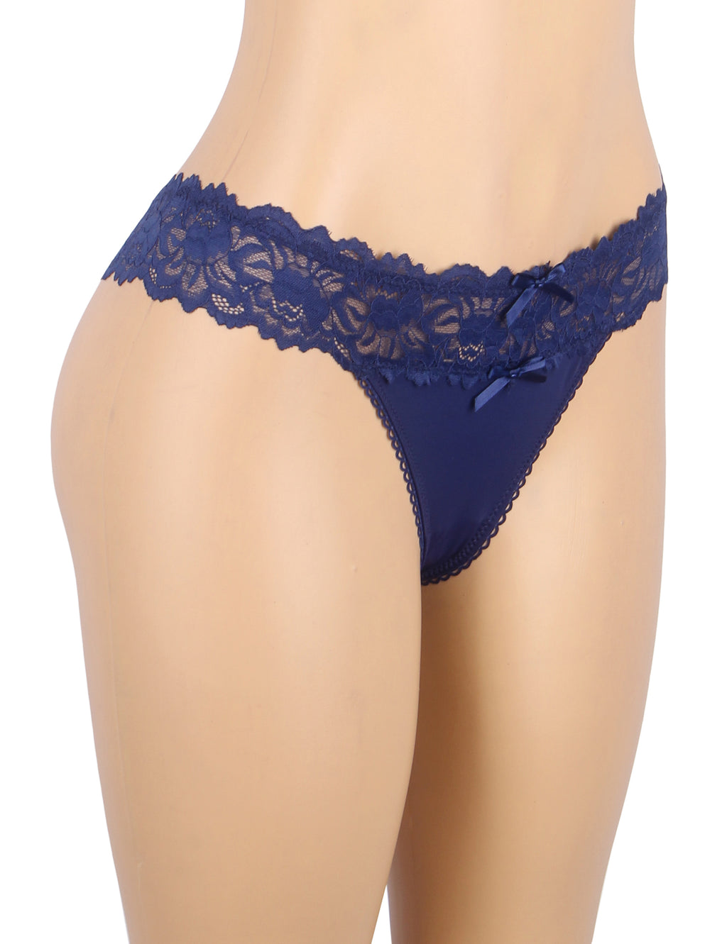 Velour & Co Women's Lace Knickers Blue - Women's Underwear