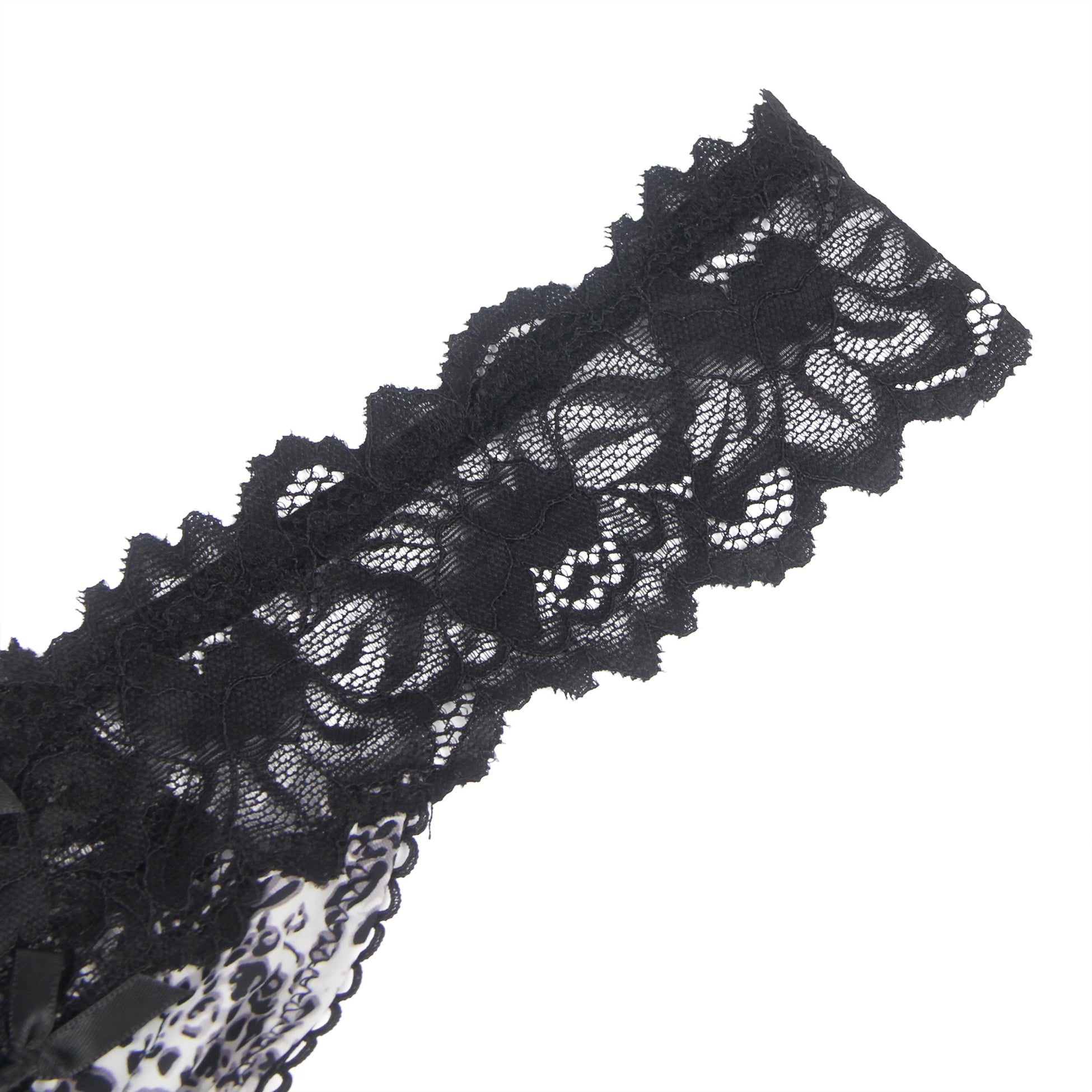 Velour & Co Women's Lace Knickers Leopard - Women's Underwear