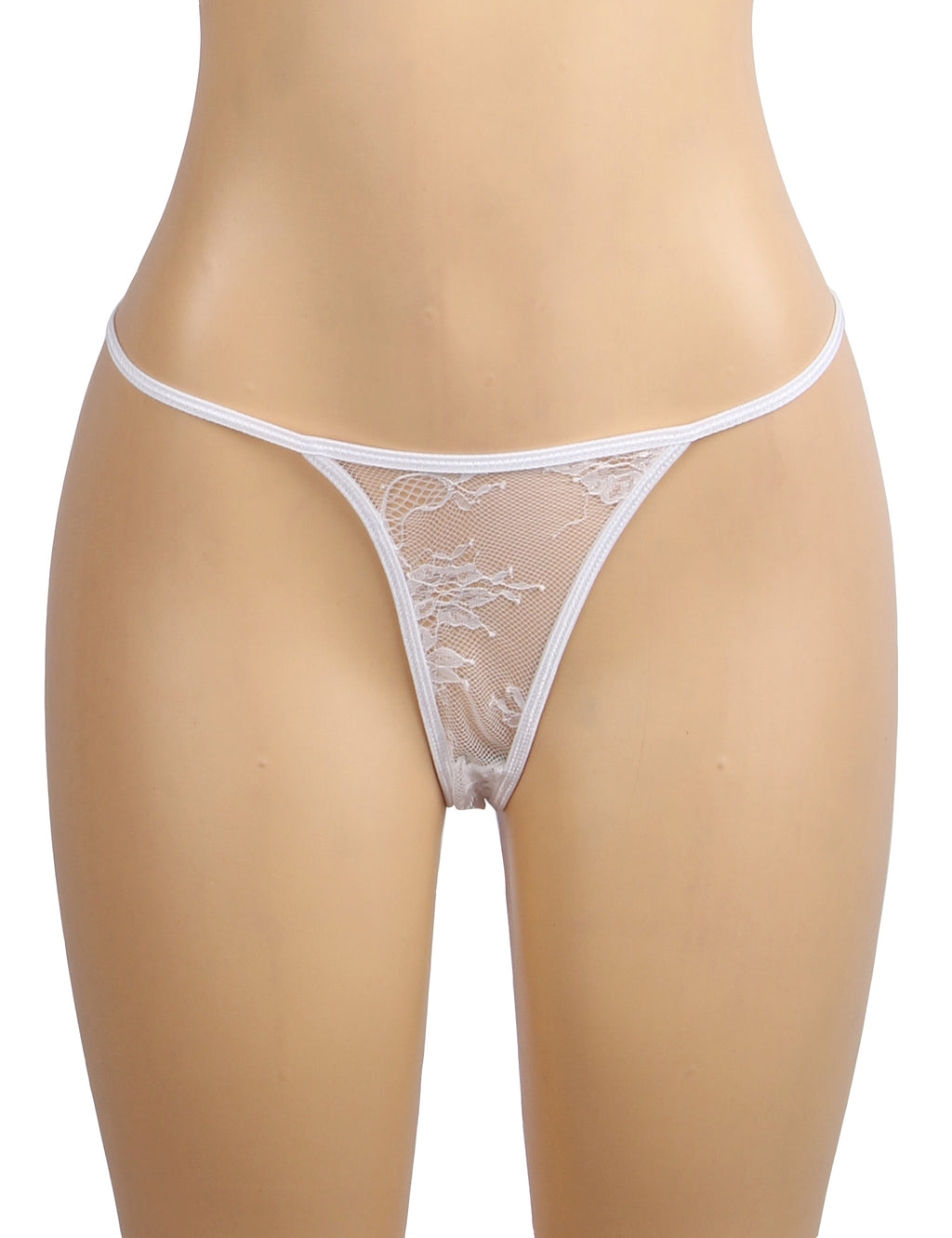 Velour & Co Women's Lace Babydoll White