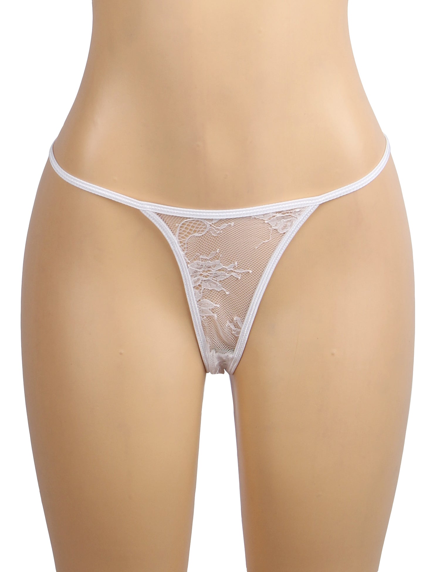 Velour & Co Women's Lace Babydoll White