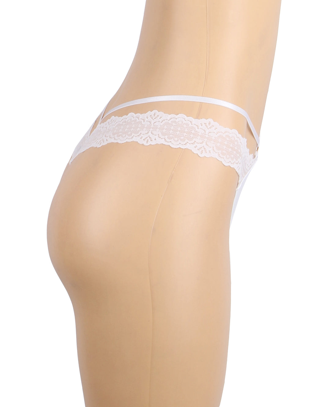 Velour & Co Women's Lace Knickers White - Women's Underwear