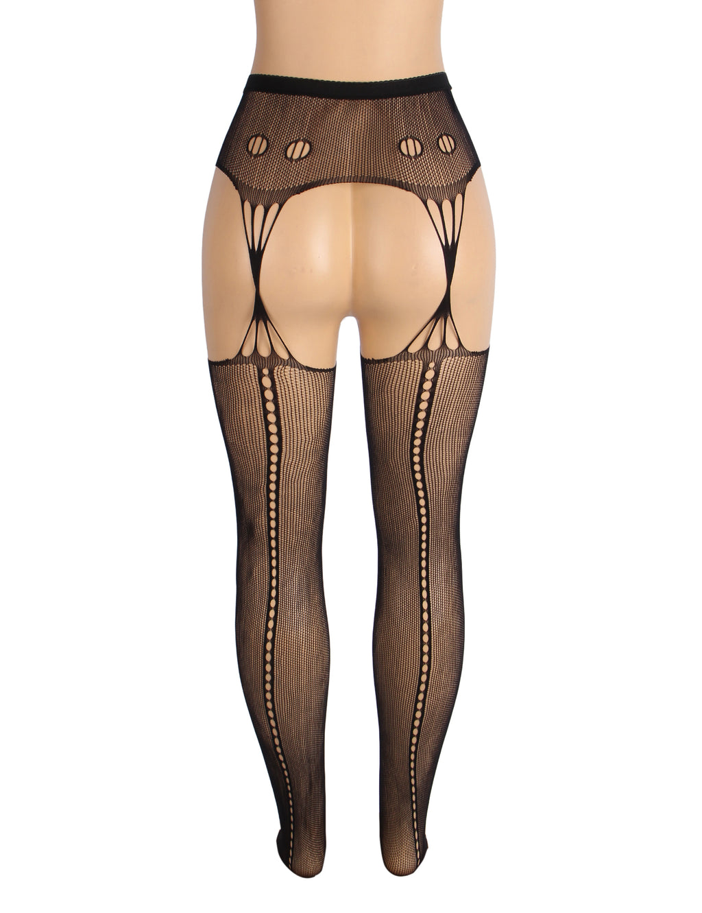 Velour & Co Women's Lace Top Stockings Black - Hold-Up Hosiery