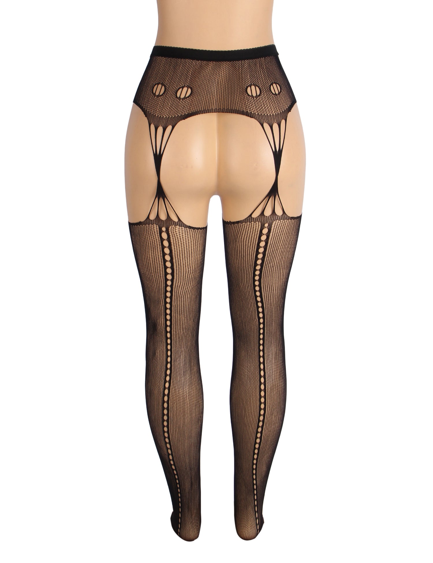 Velour & Co Women's Lace Top Stockings Black - Hold-Up Hosiery