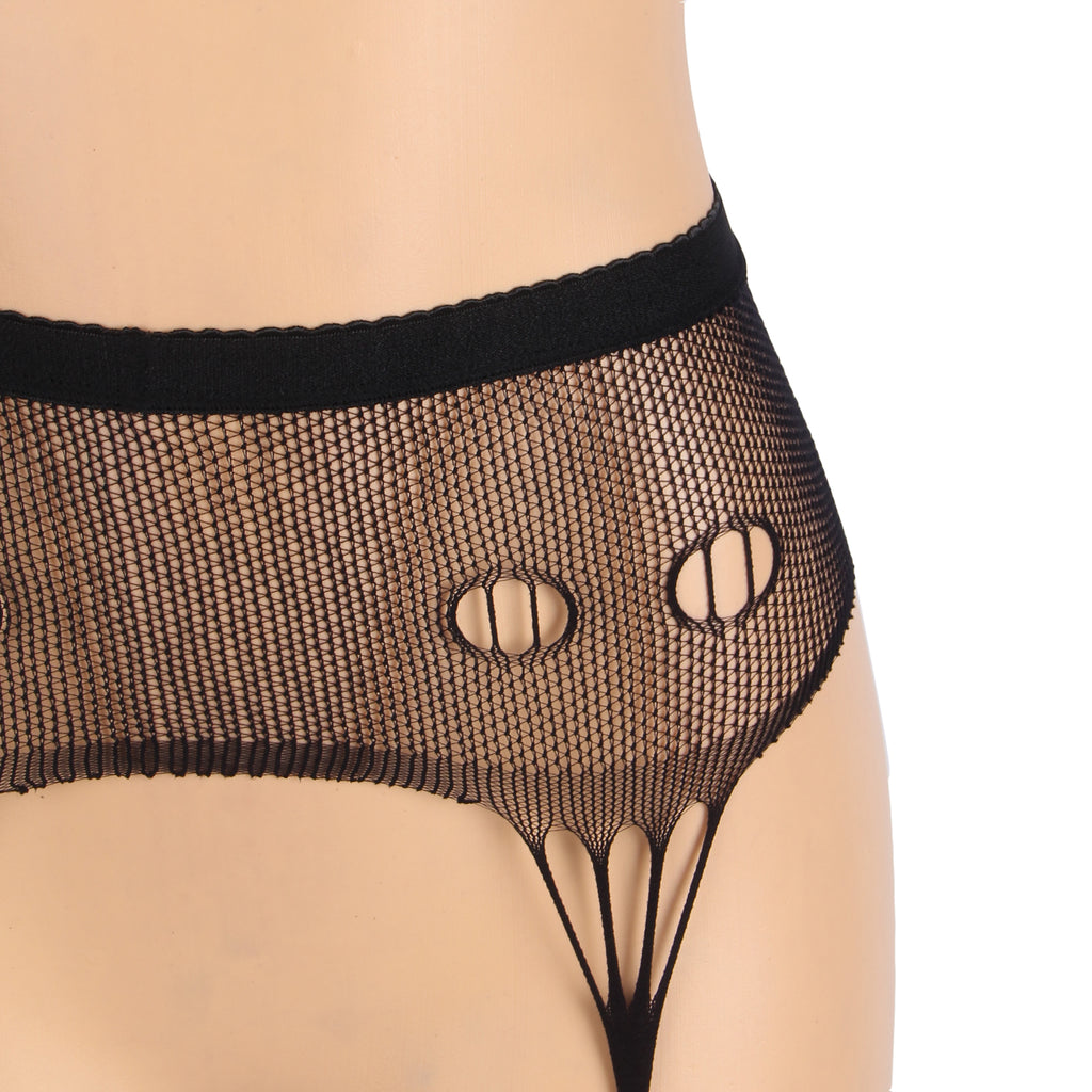 Velour & Co Women's Lace Top Stockings Black - Hold-Up Hosiery