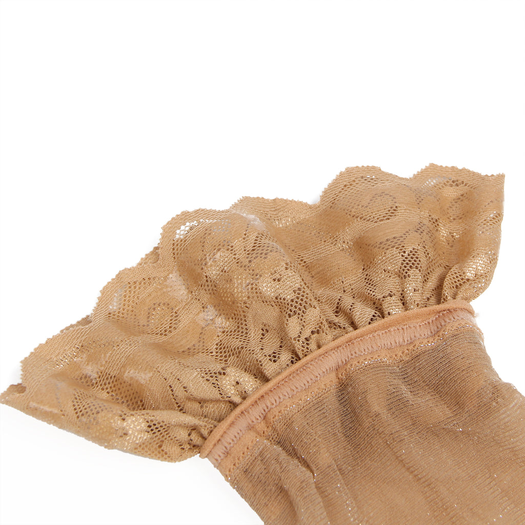 Velour & Co Women's Lace Top Stockings Nude - Hold-Up Hosiery