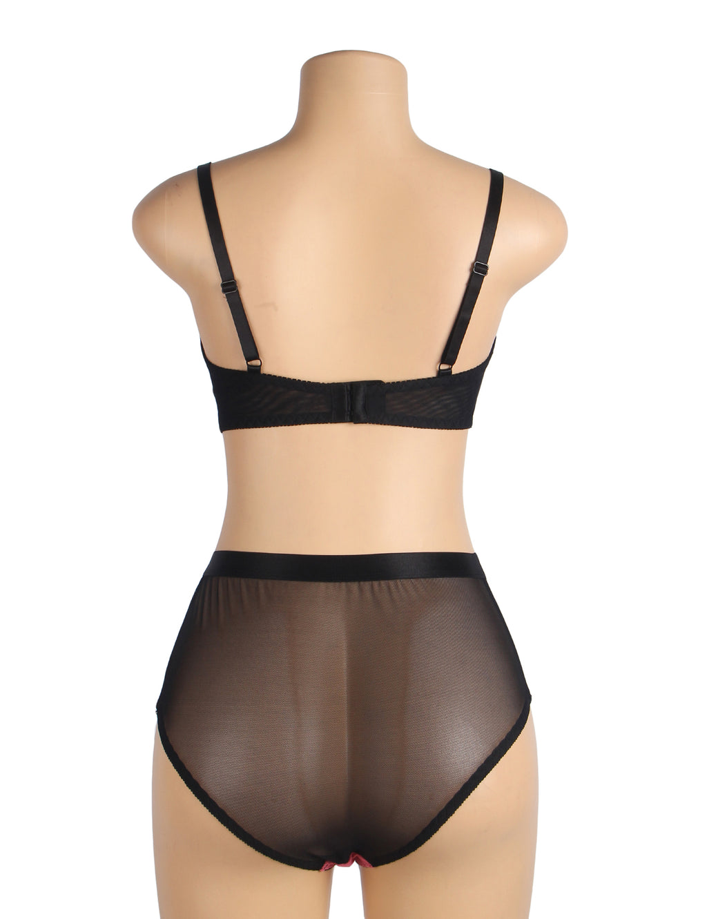 Velour & Co Women's Matching Bra & Knickers Set Pink - Lingerie Set