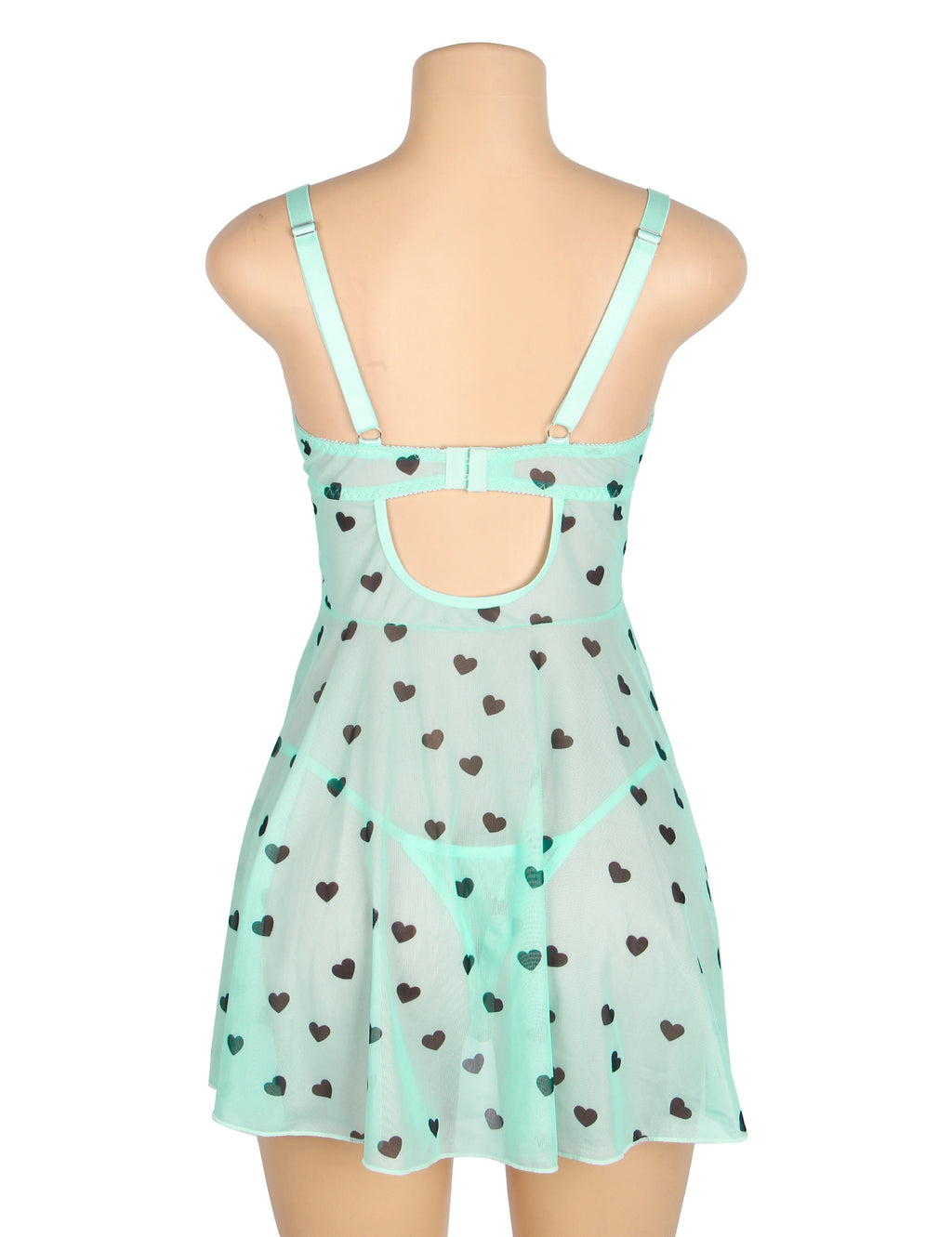 Velour & Co Women's Lace Babydoll Blue
