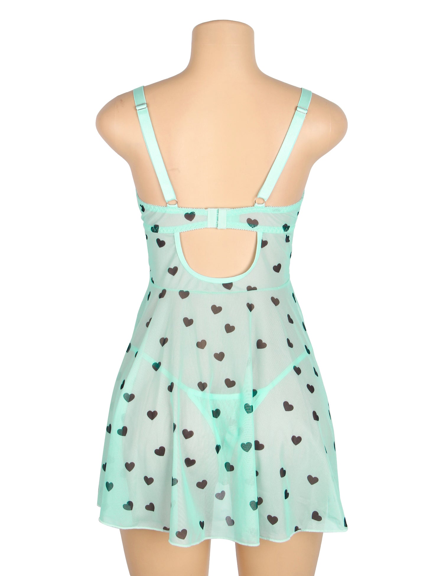 Velour & Co Women's Lace Babydoll Blue