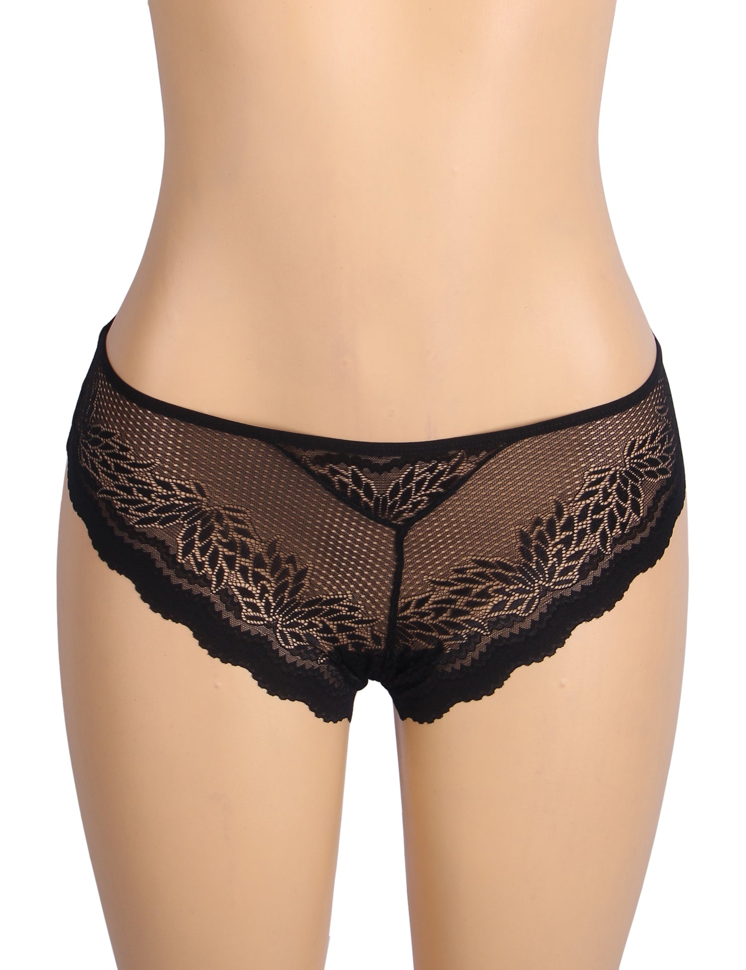 Velour & Co Women's Lace Knickers Black - Women's Underwear