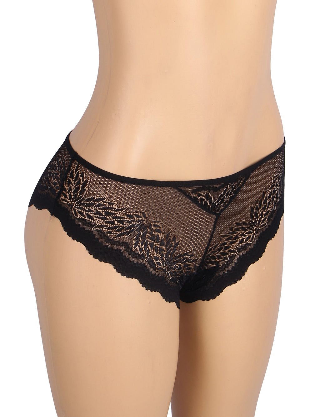 Velour & Co Women's Lace Knickers Black - Women's Underwear