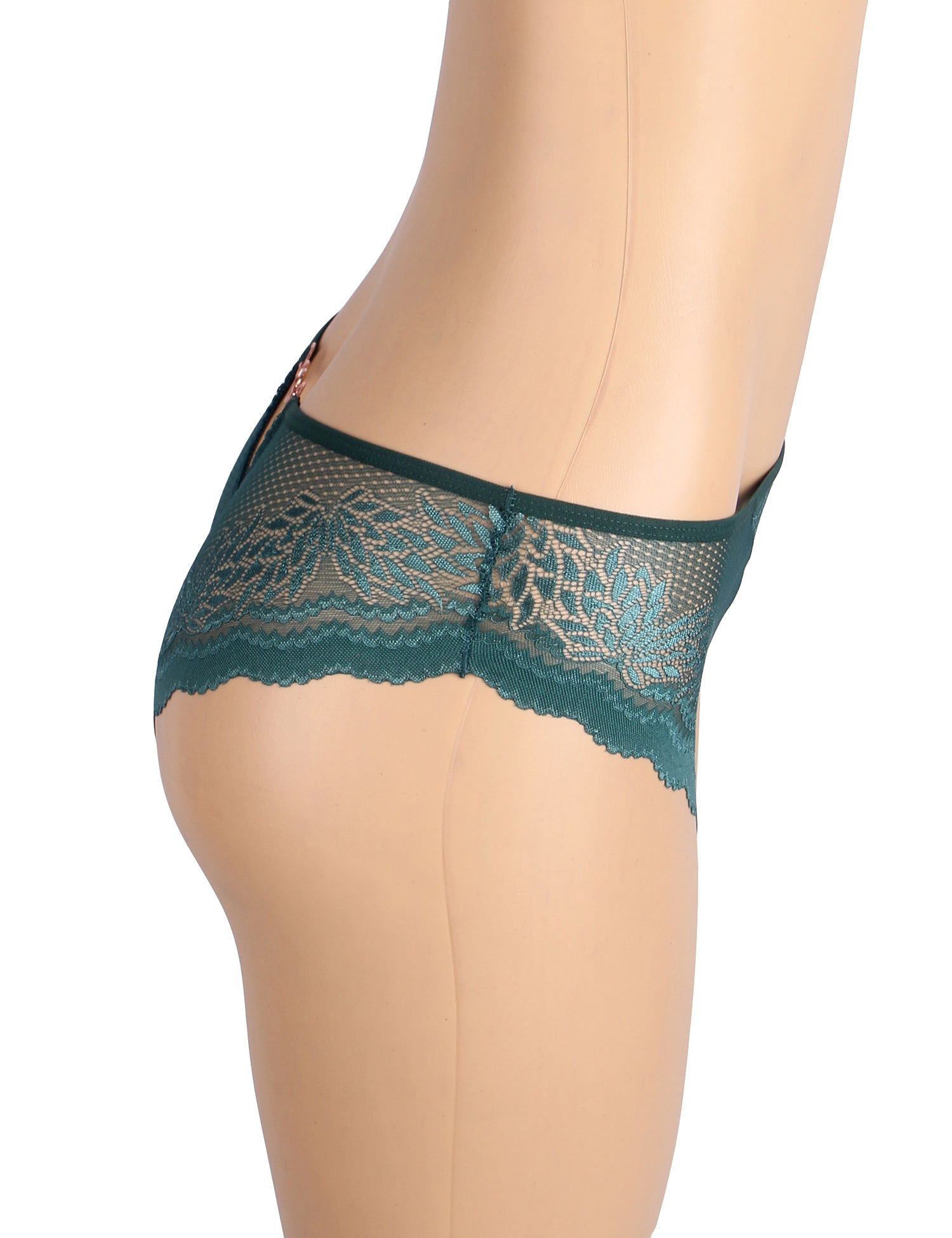 Velour & Co Women's Lace Knickers Green - Women's Underwear