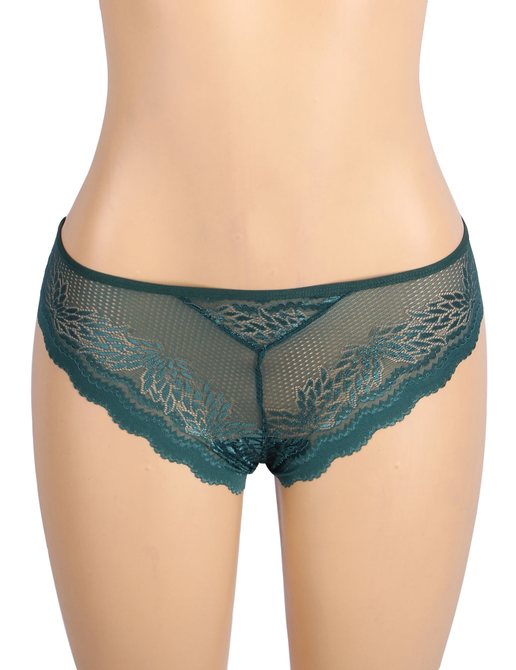 Velour & Co Women's Lace Knickers Green - Women's Underwear