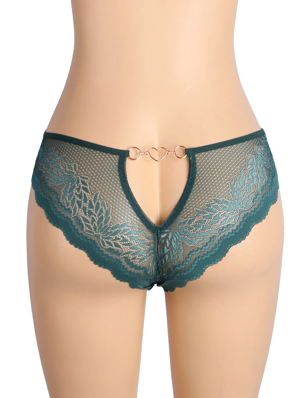 Velour & Co Women's Lace Knickers Green - Women's Underwear