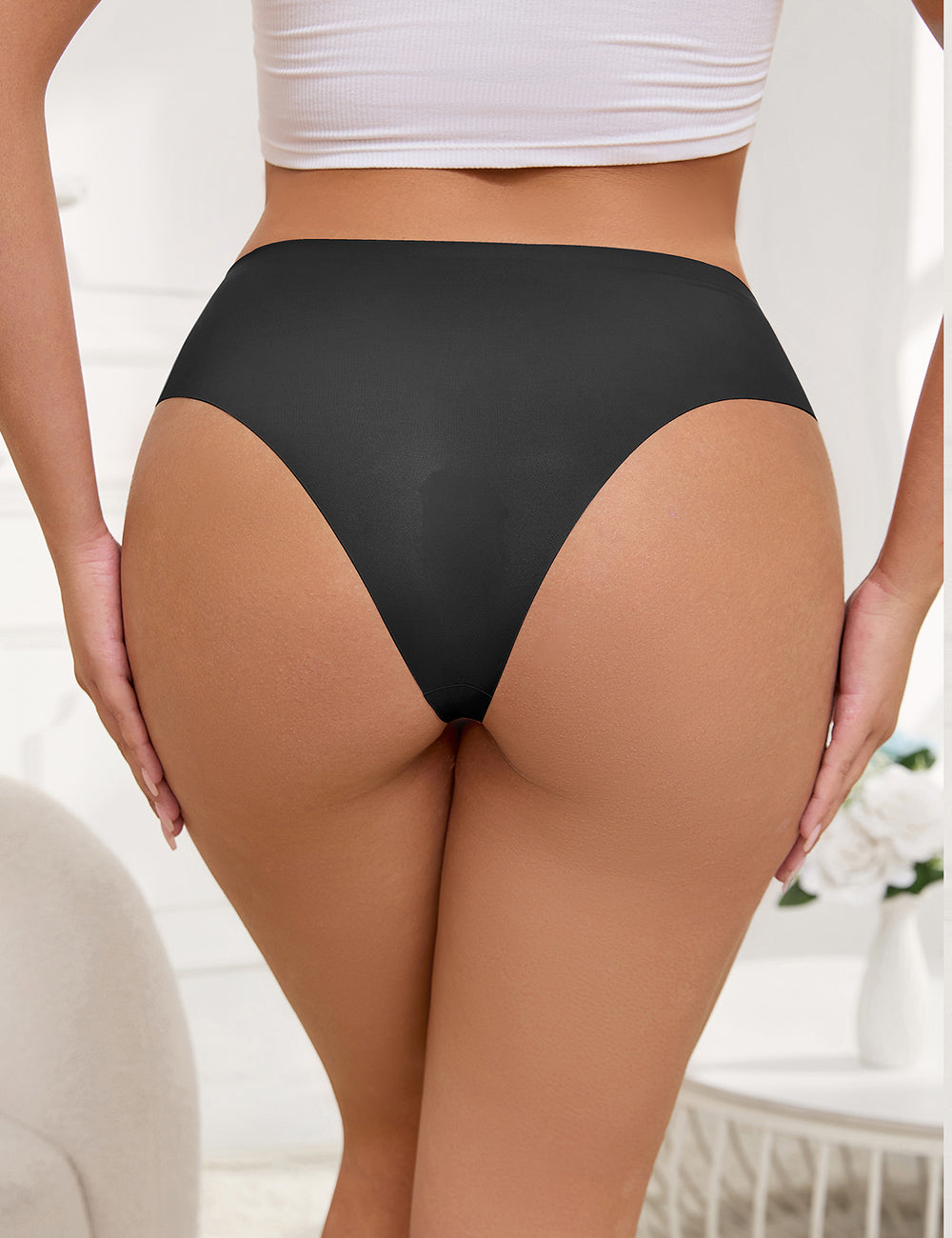 Velour & Co Women's Lace Knickers Black - Women's Underwear
