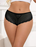 Velour & Co Women's Lace Knickers Black - Women's Underwear