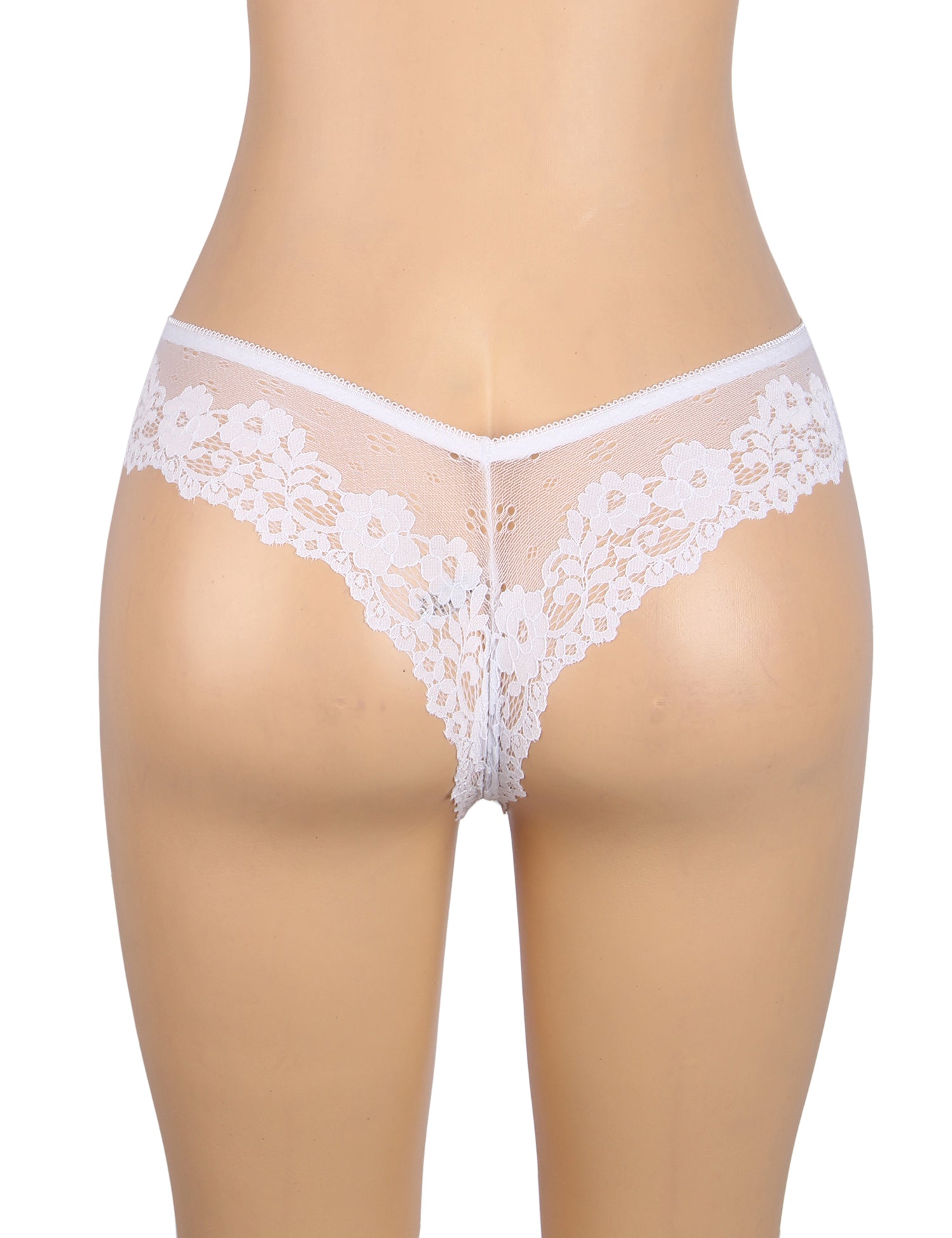 Velour & Co Women's Lace Knickers White - Women's Underwear