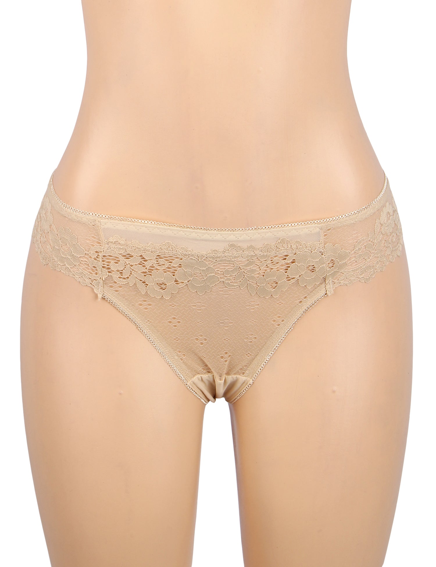 Velour & Co Women's Lace Knickers Nude - Women's Underwear