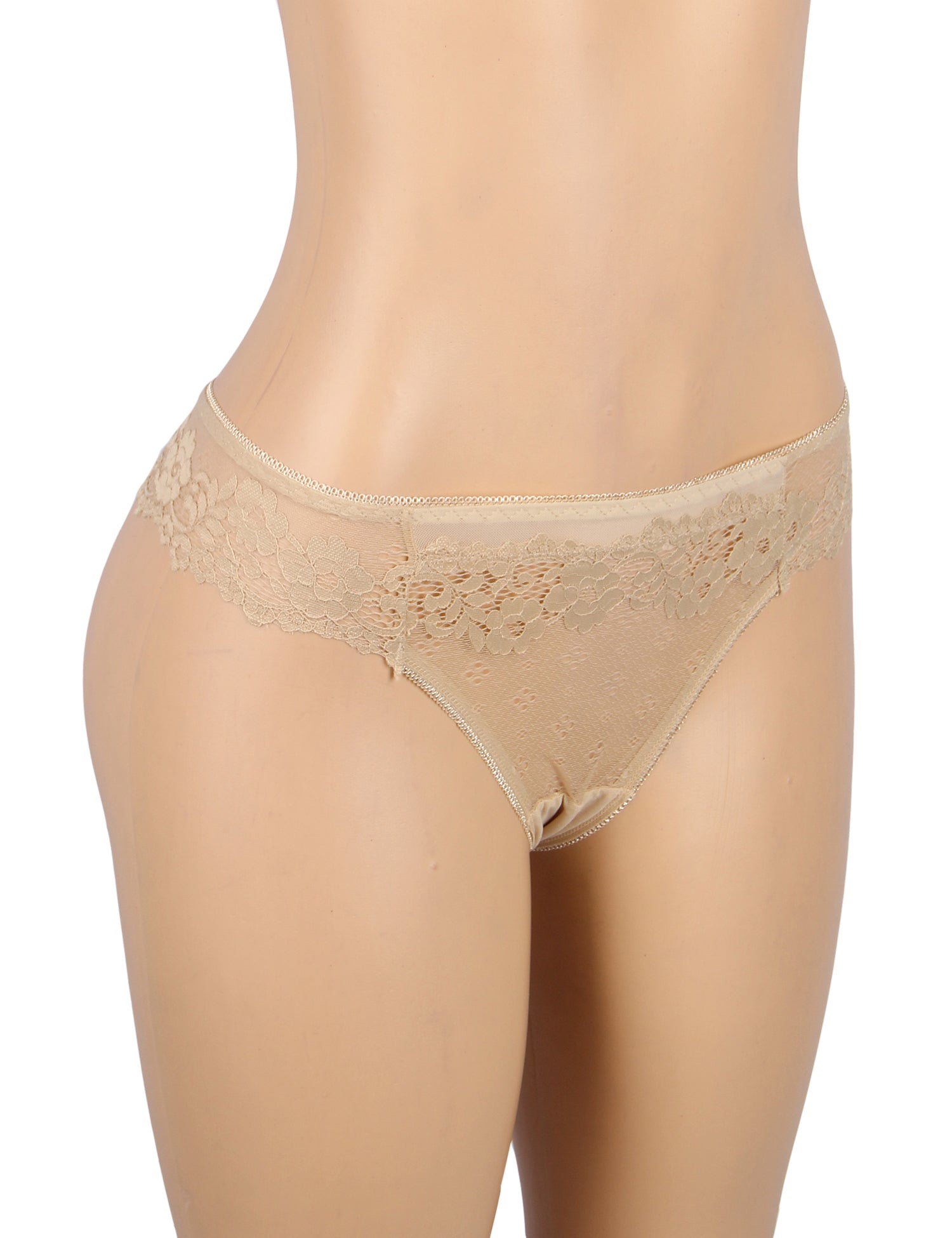 Velour & Co Women's Lace Knickers Nude - Women's Underwear