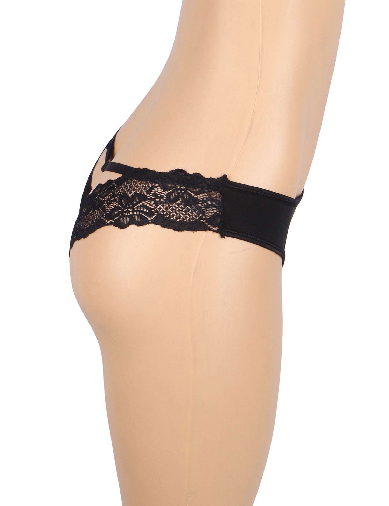 Velour & Co Women's Lace Knickers Black - Women's Underwear
