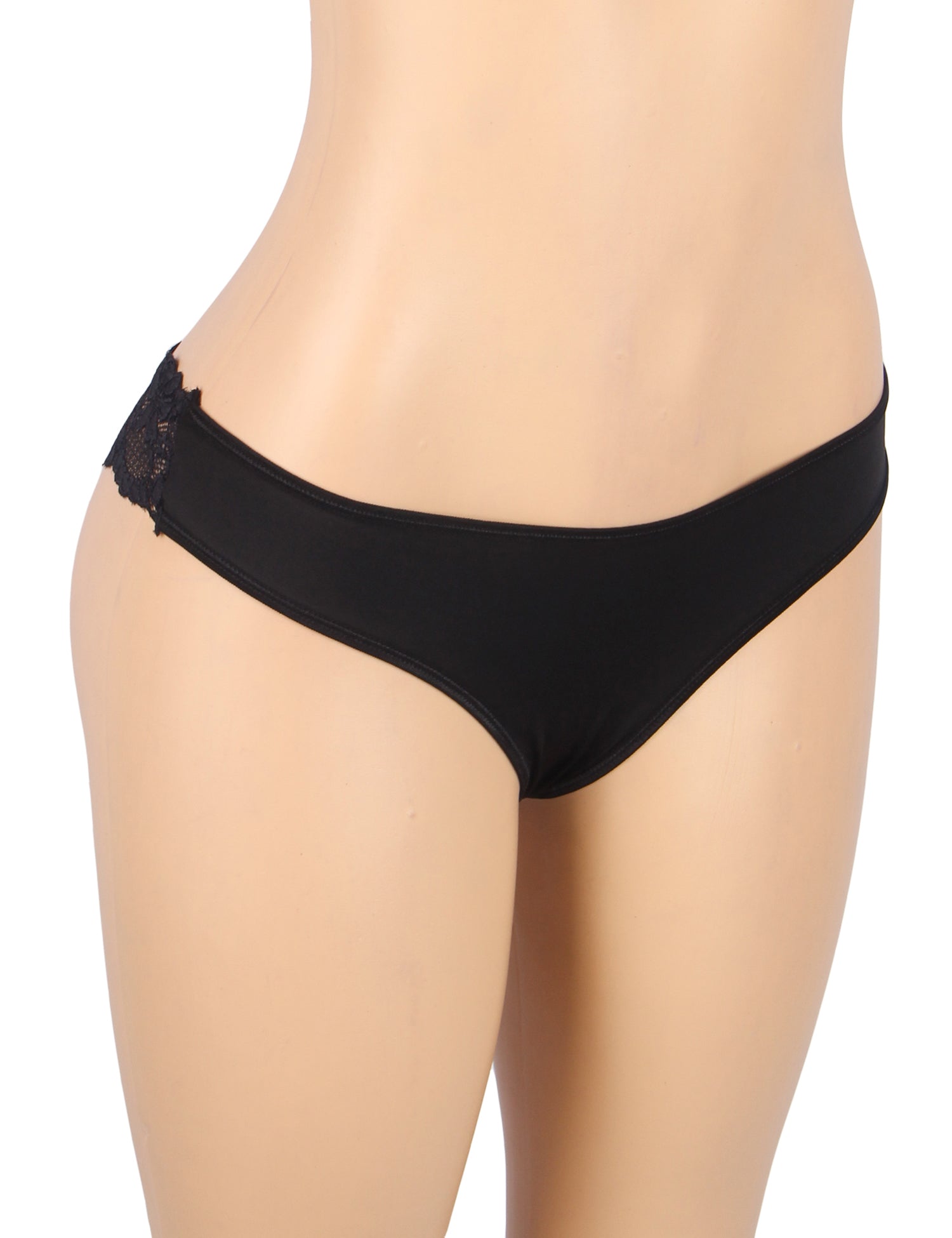 Velour & Co Women's Lace Knickers Black - Women's Underwear