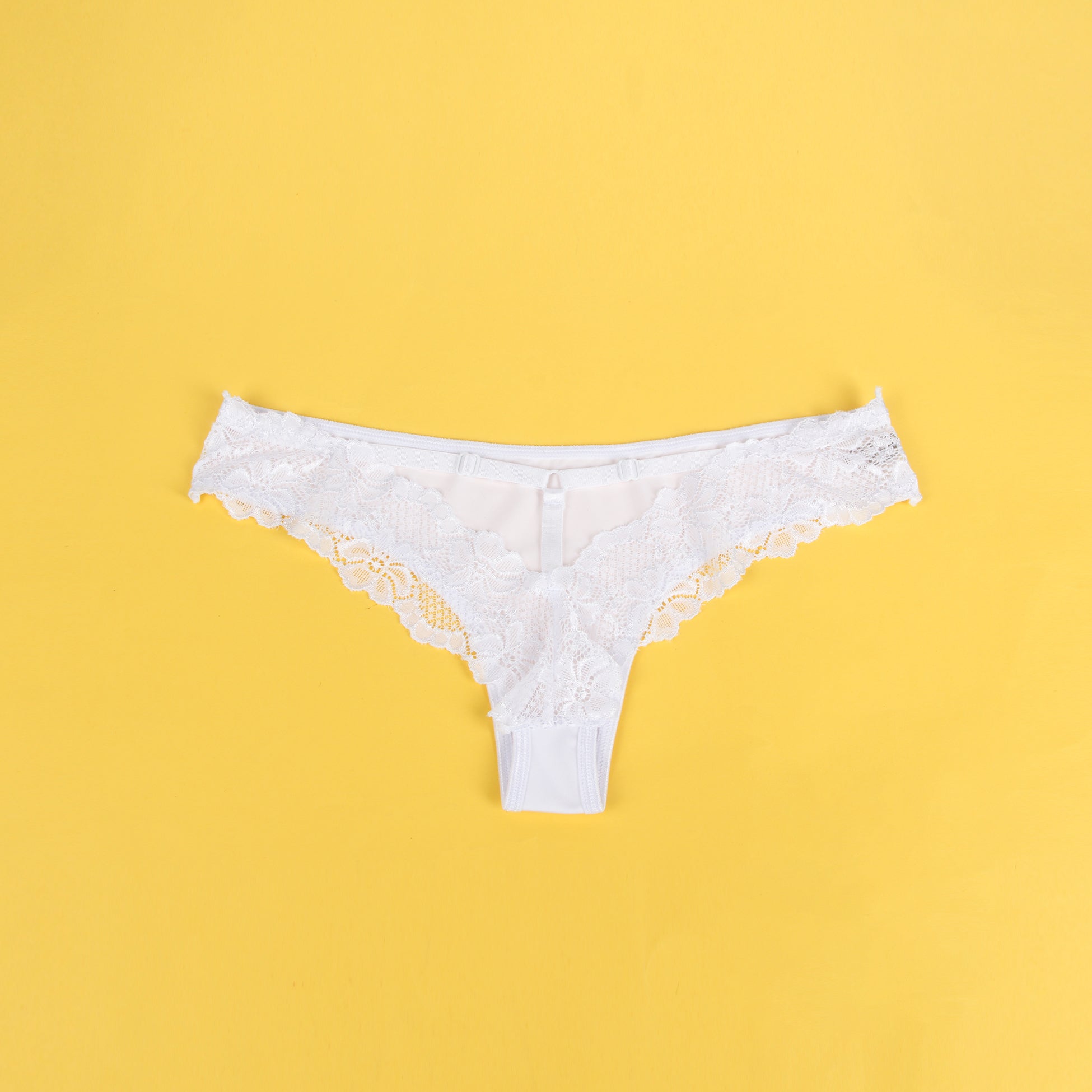 Velour & Co Women's Lace Knickers White - Women's Underwear