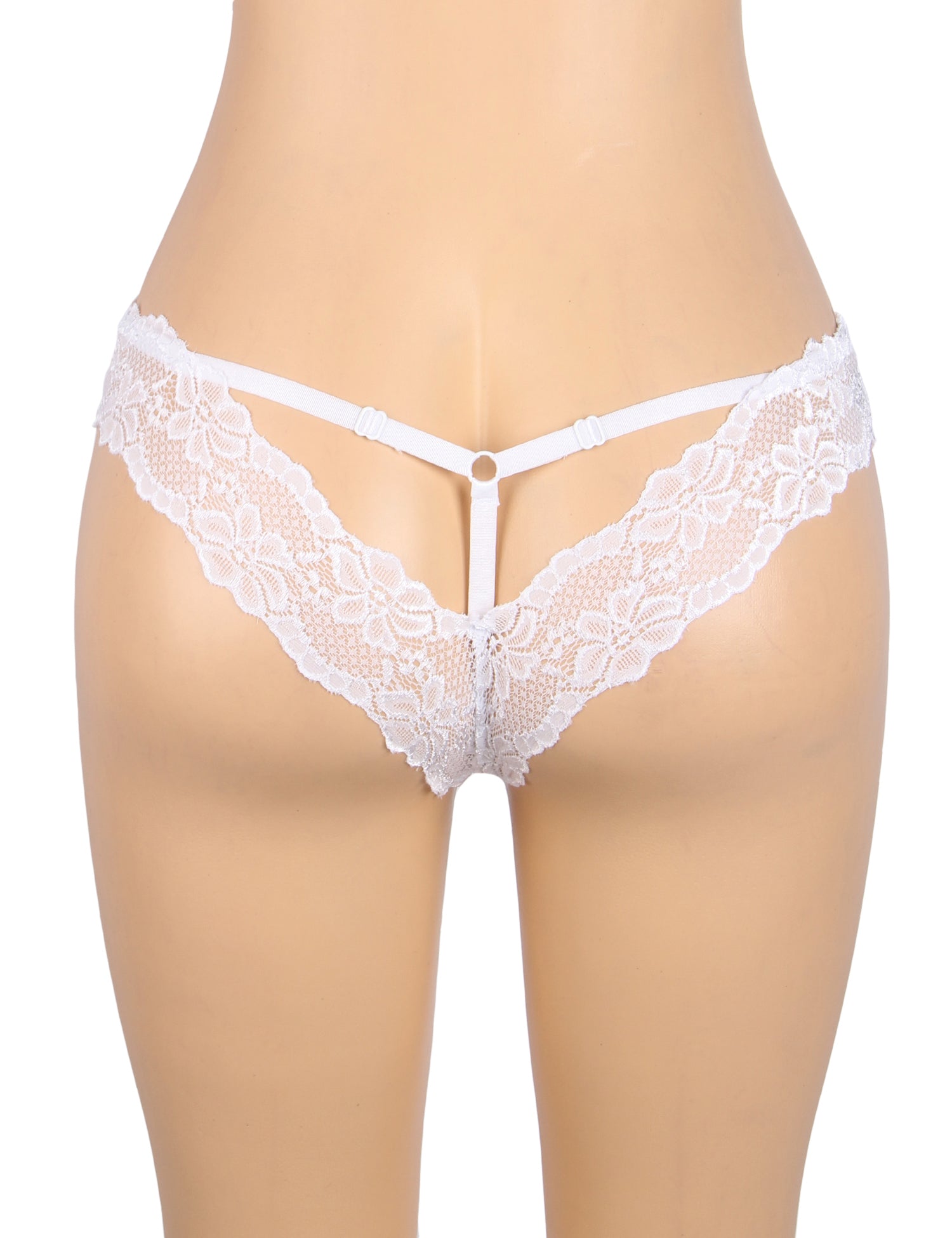 Velour & Co Women's Lace Knickers White - Women's Underwear