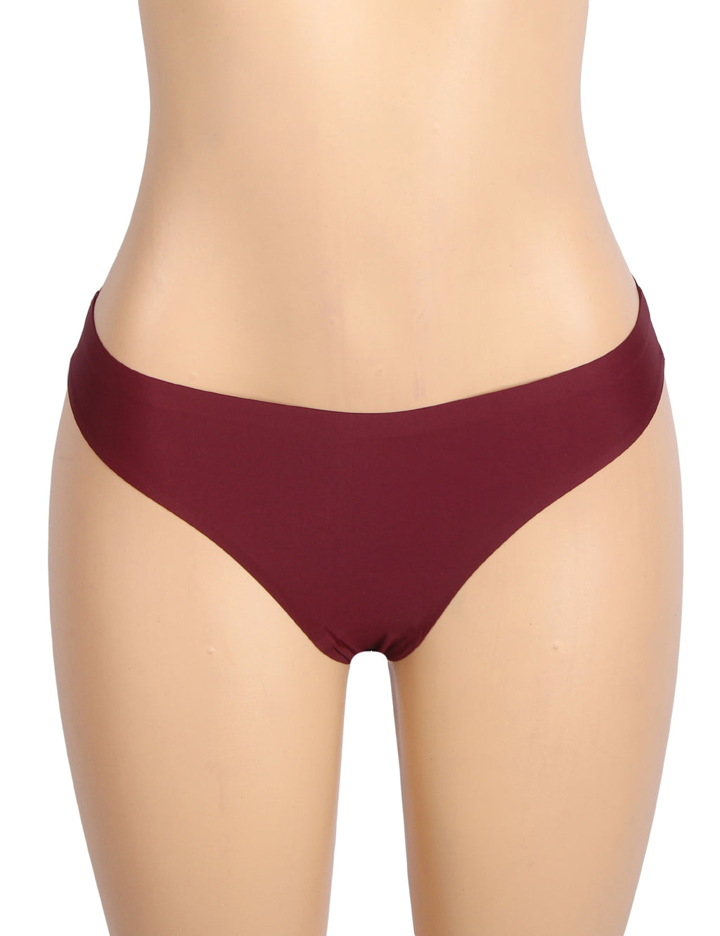 Velour & Co Women's Lace Knickers Burgundy - Women's Underwear