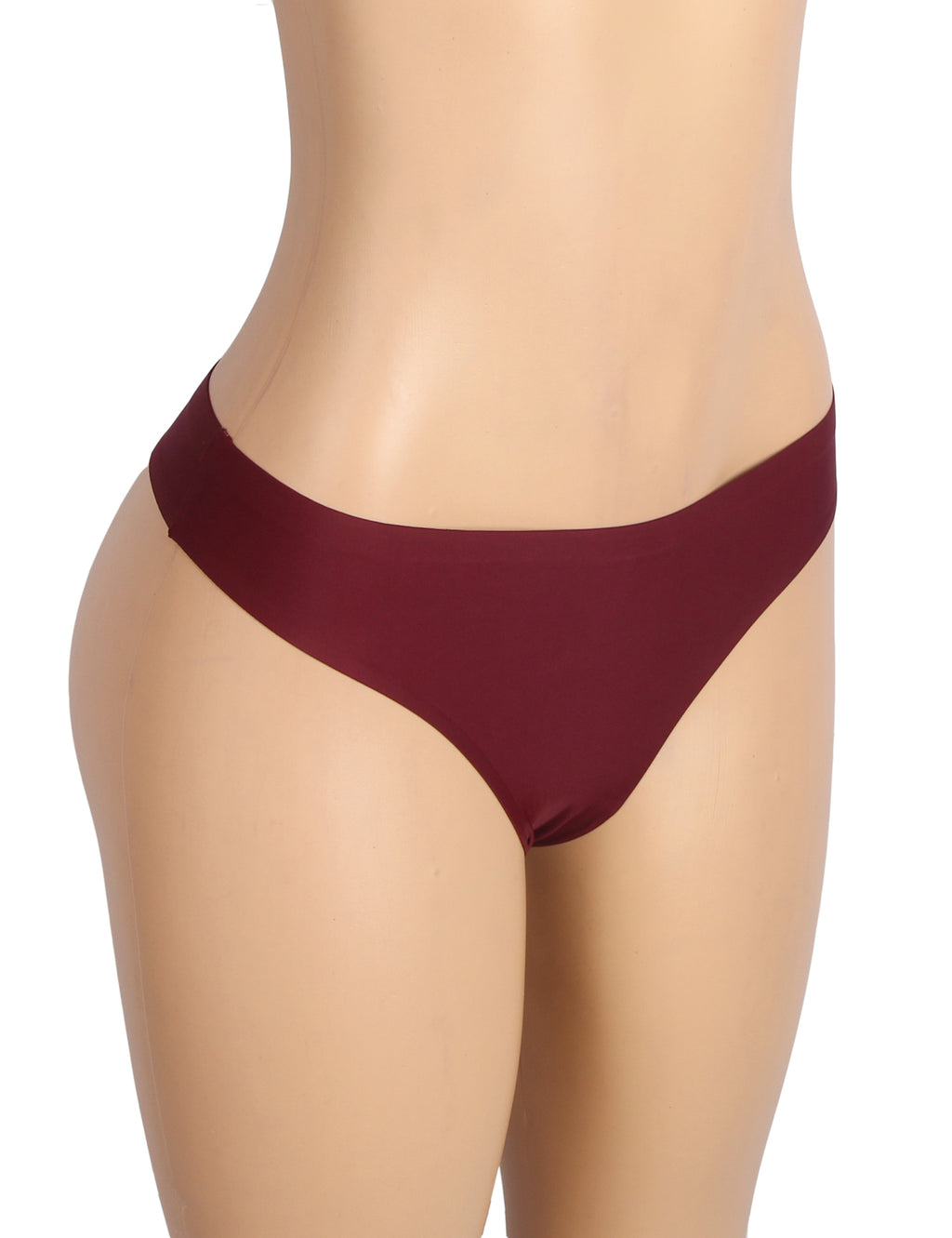 Velour & Co Women's Lace Knickers Burgundy - Women's Underwear