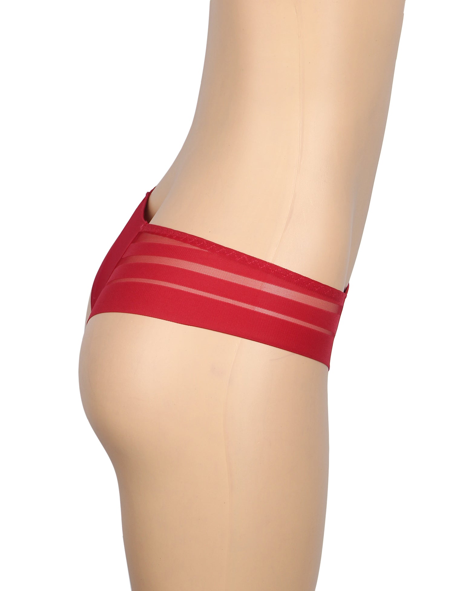 Velour & Co Women's Lace Knickers Burgundy - Women's Underwear