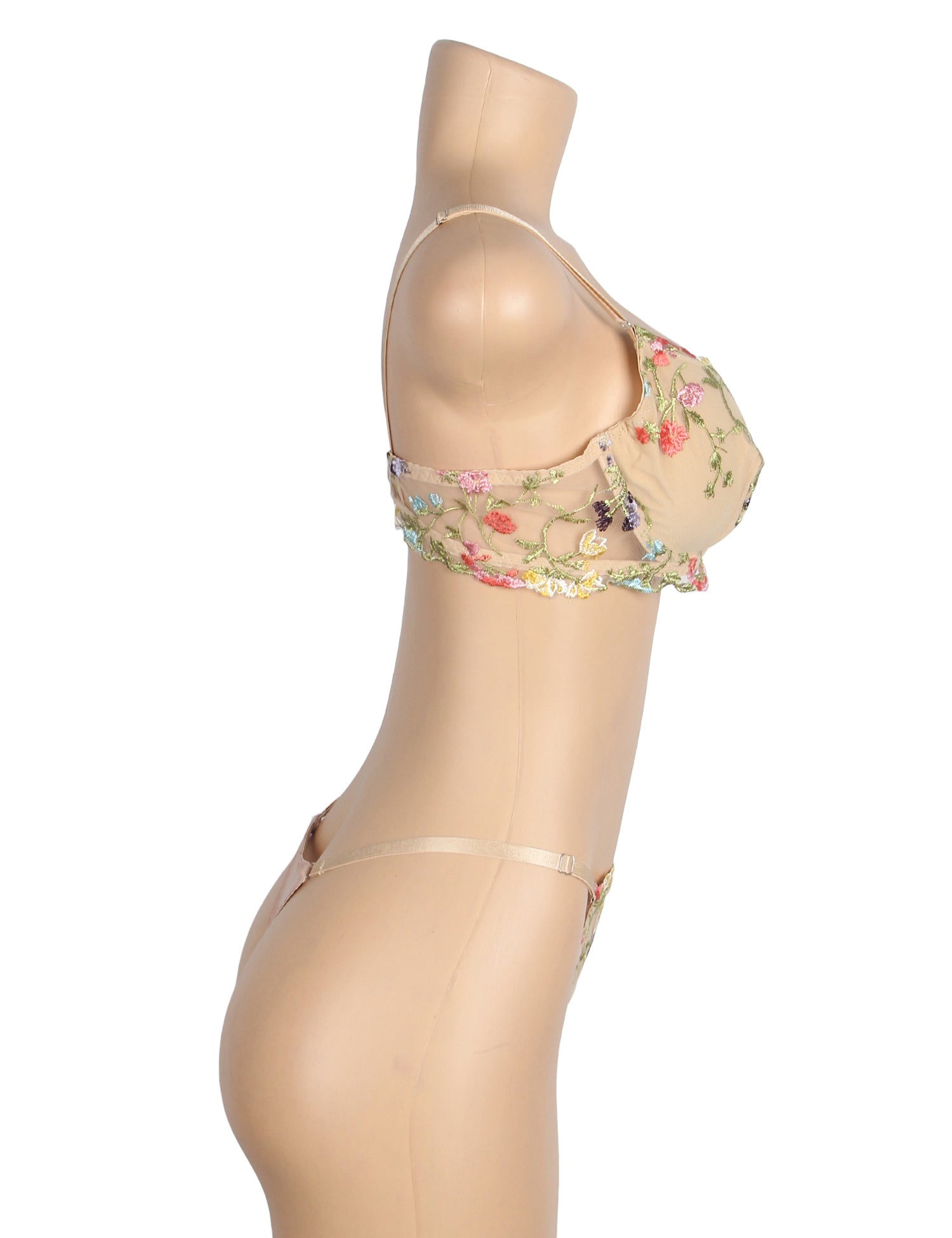 Velour & Co Women's Matching Bra & Knickers Set Yellow - Lingerie Set
