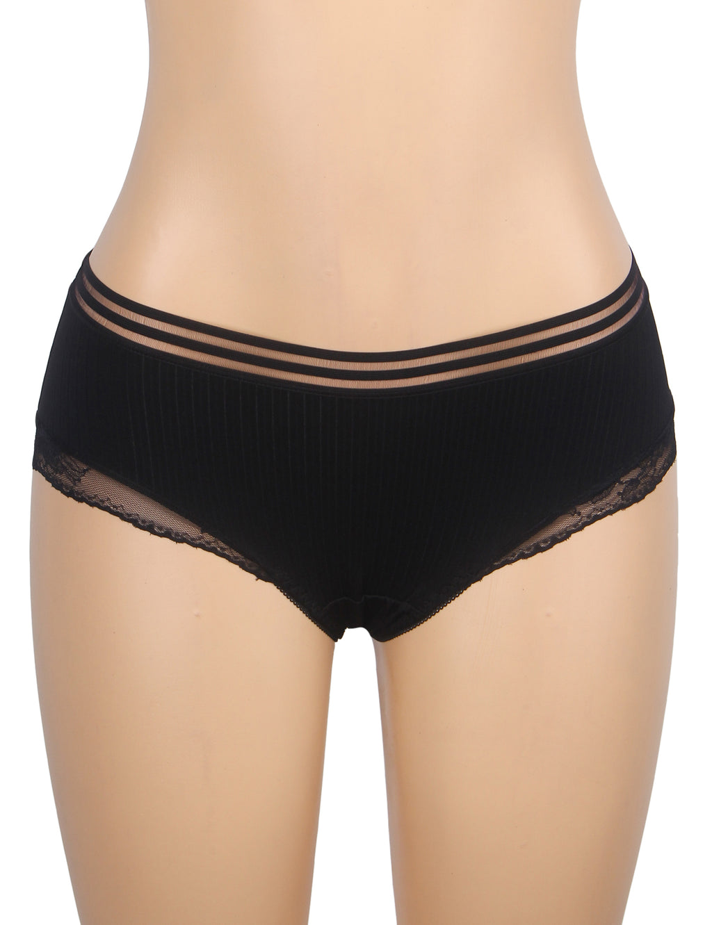 Velour & Co Women's Lace Knickers Black - Women's Underwear