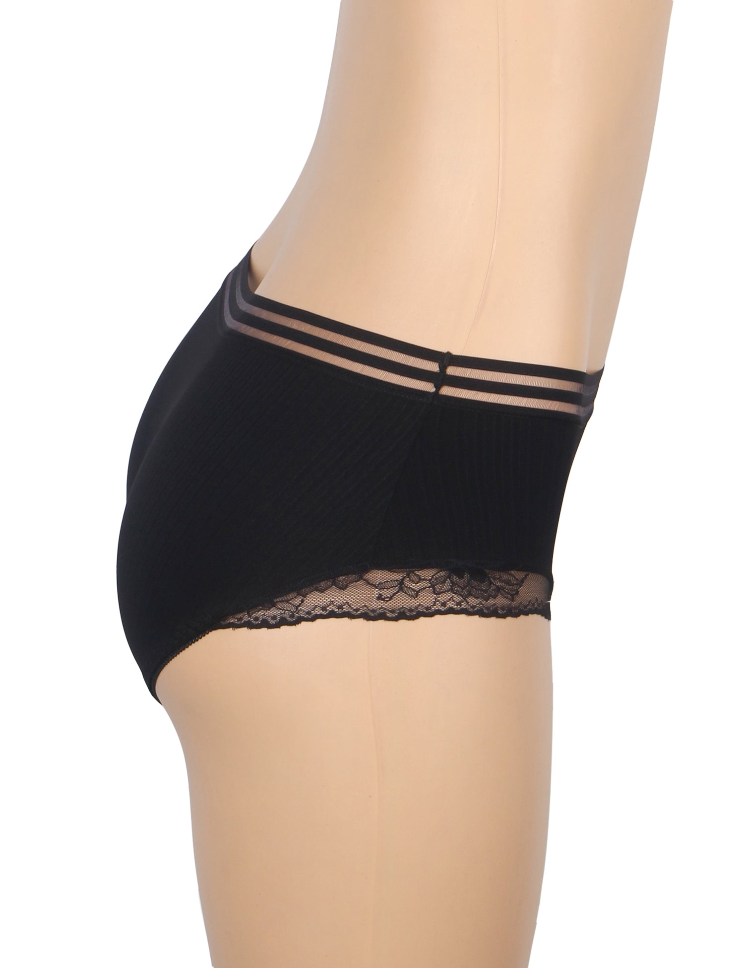 Velour & Co Women's Lace Knickers Black - Women's Underwear