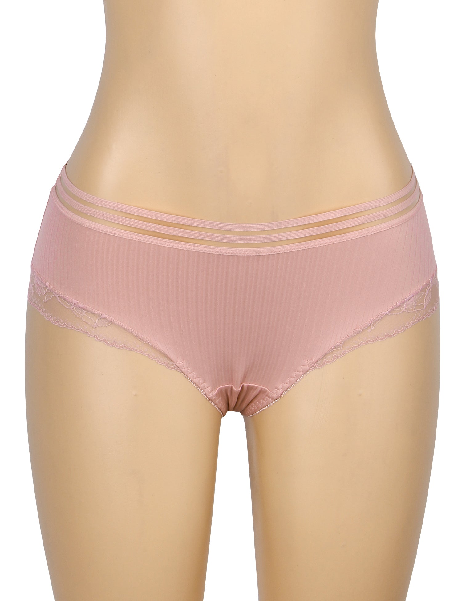 Velour & Co Women's Lace Knickers Pink - Women's Underwear