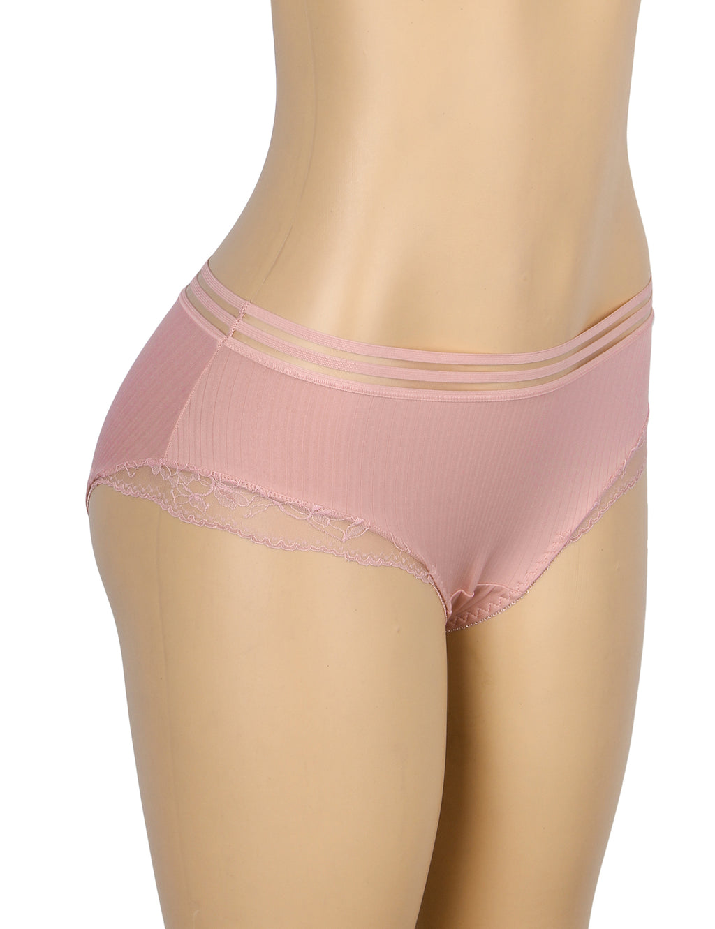 Velour & Co Women's Lace Knickers Pink - Women's Underwear