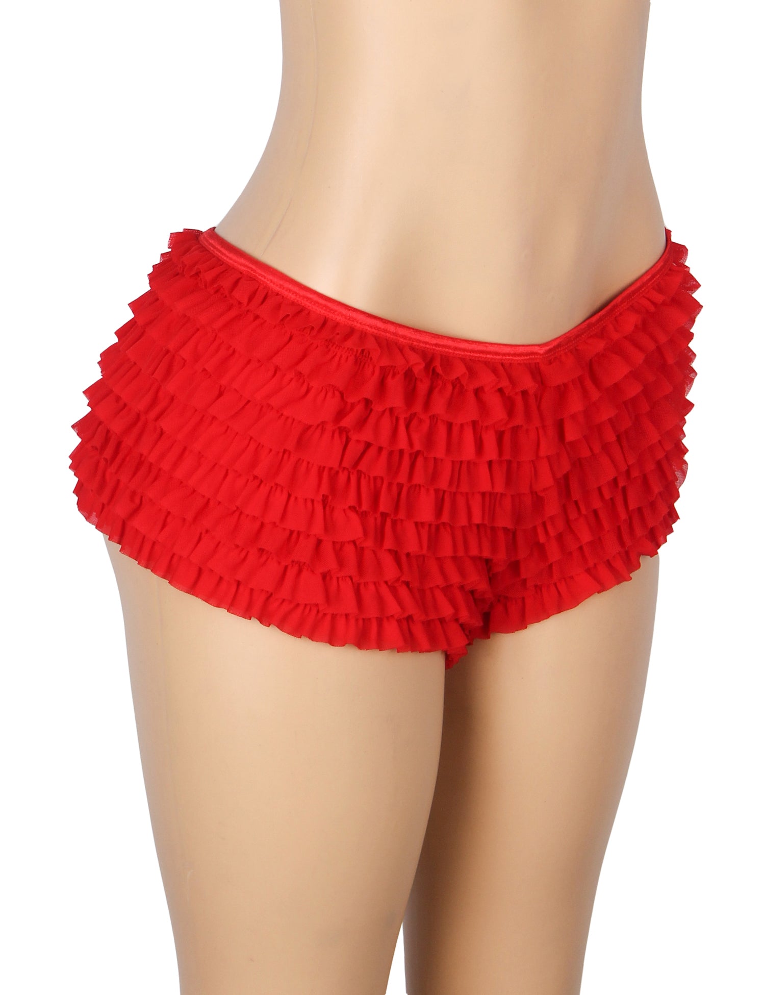 Velour & Co Women's Lace Knickers Red - Women's Underwear