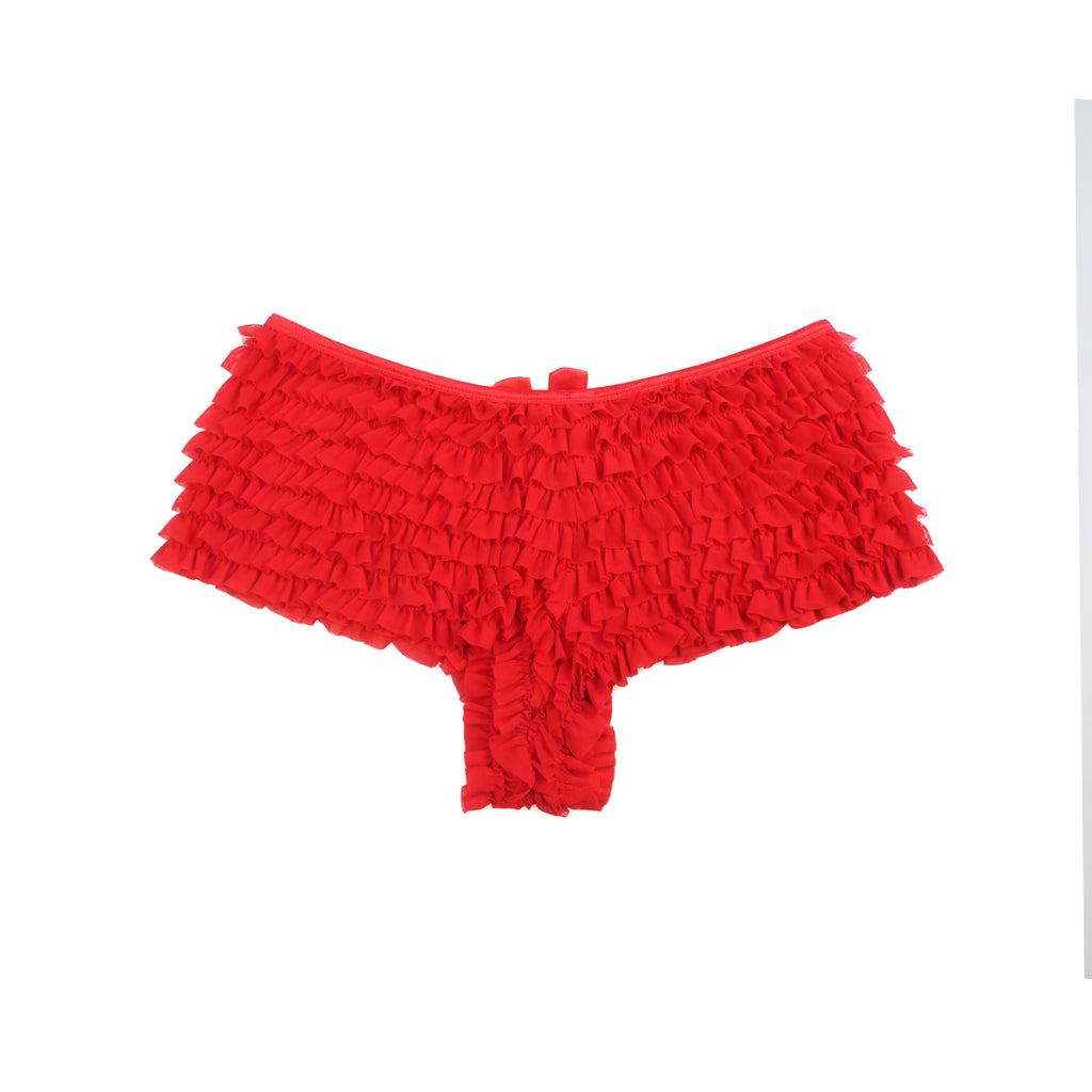 Velour & Co Women's Lace Knickers Red - Women's Underwear