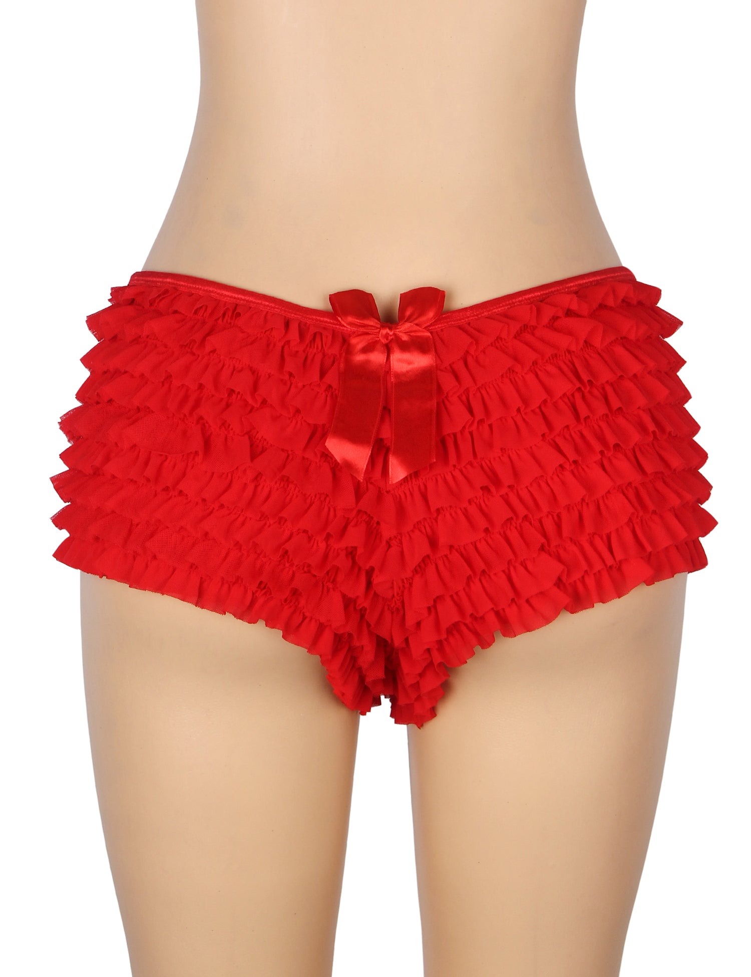 Velour & Co Women's Lace Knickers Red - Women's Underwear